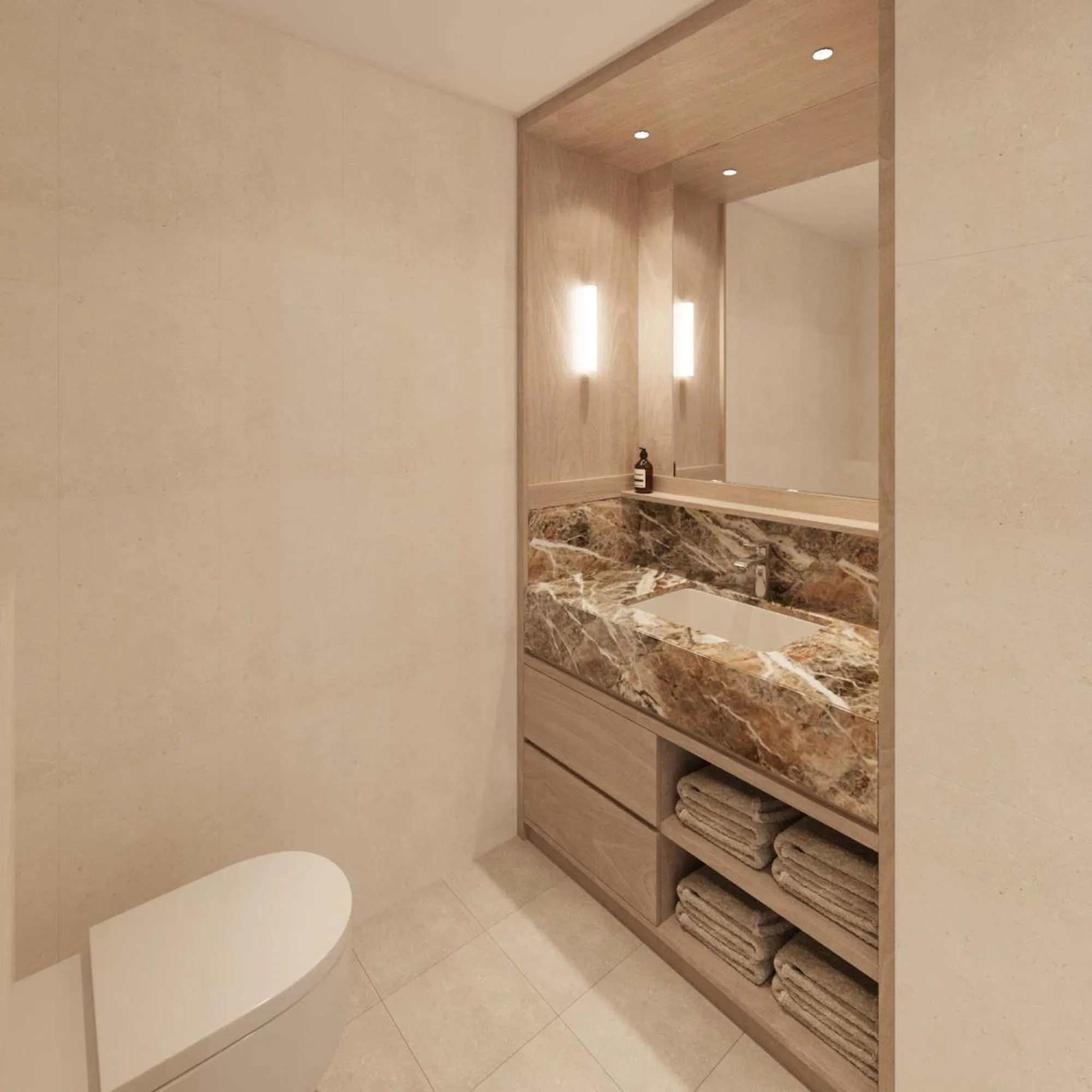 Toilet in Hotel Preko Ugljan Island, Curio Collection By Hilton