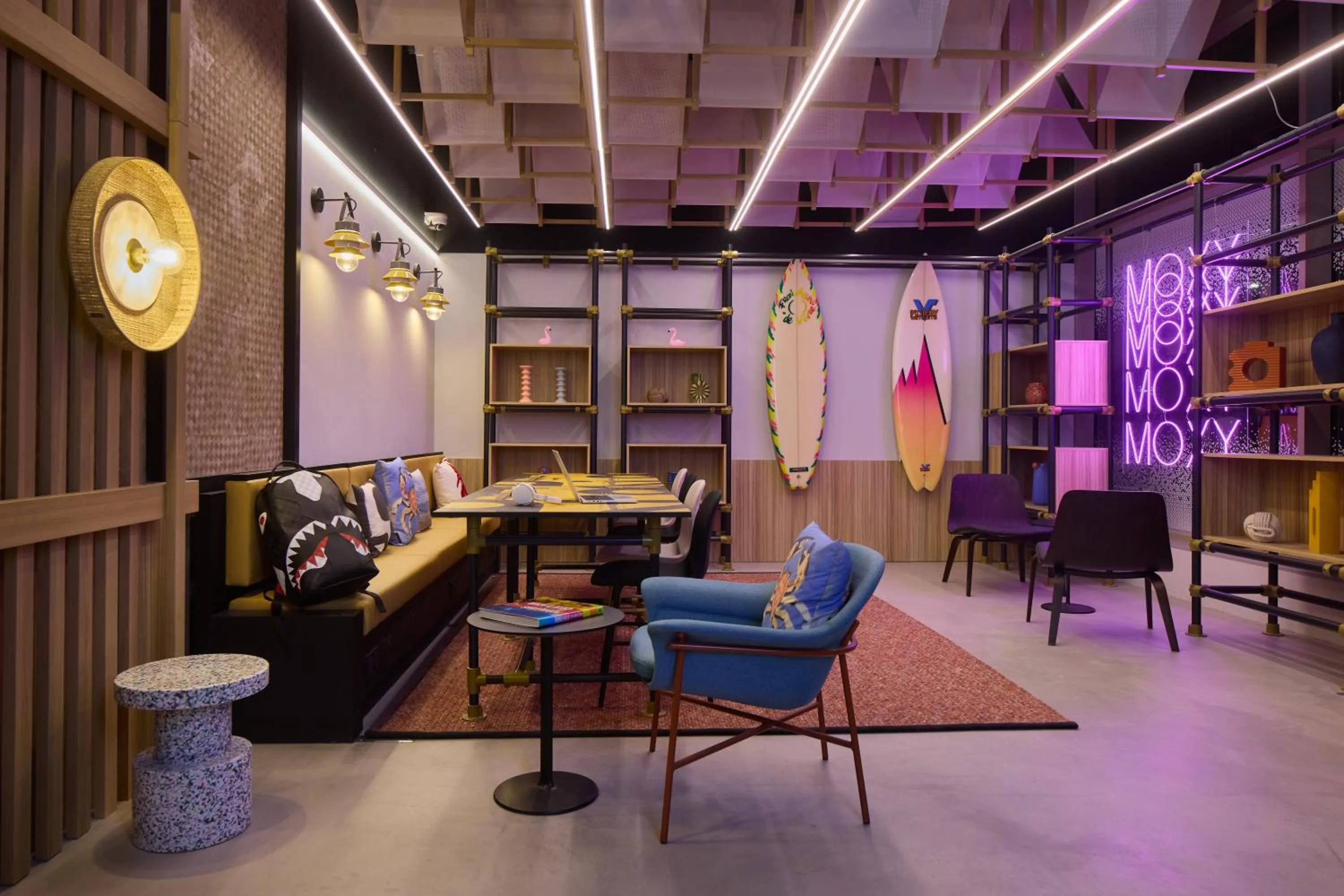 Lobby or reception in Moxy Nice