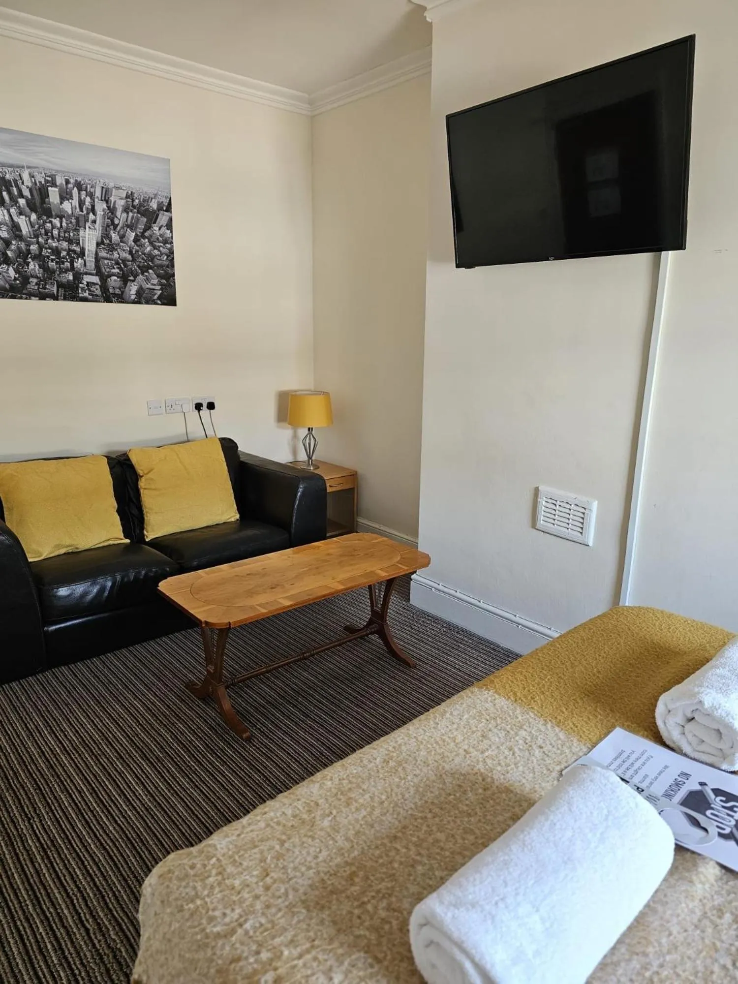 Bed in The New Brighton Hotel