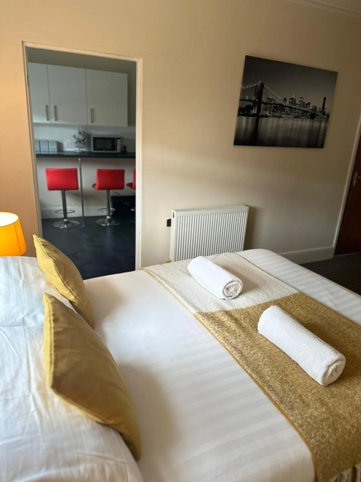 Bed in The New Brighton Hotel