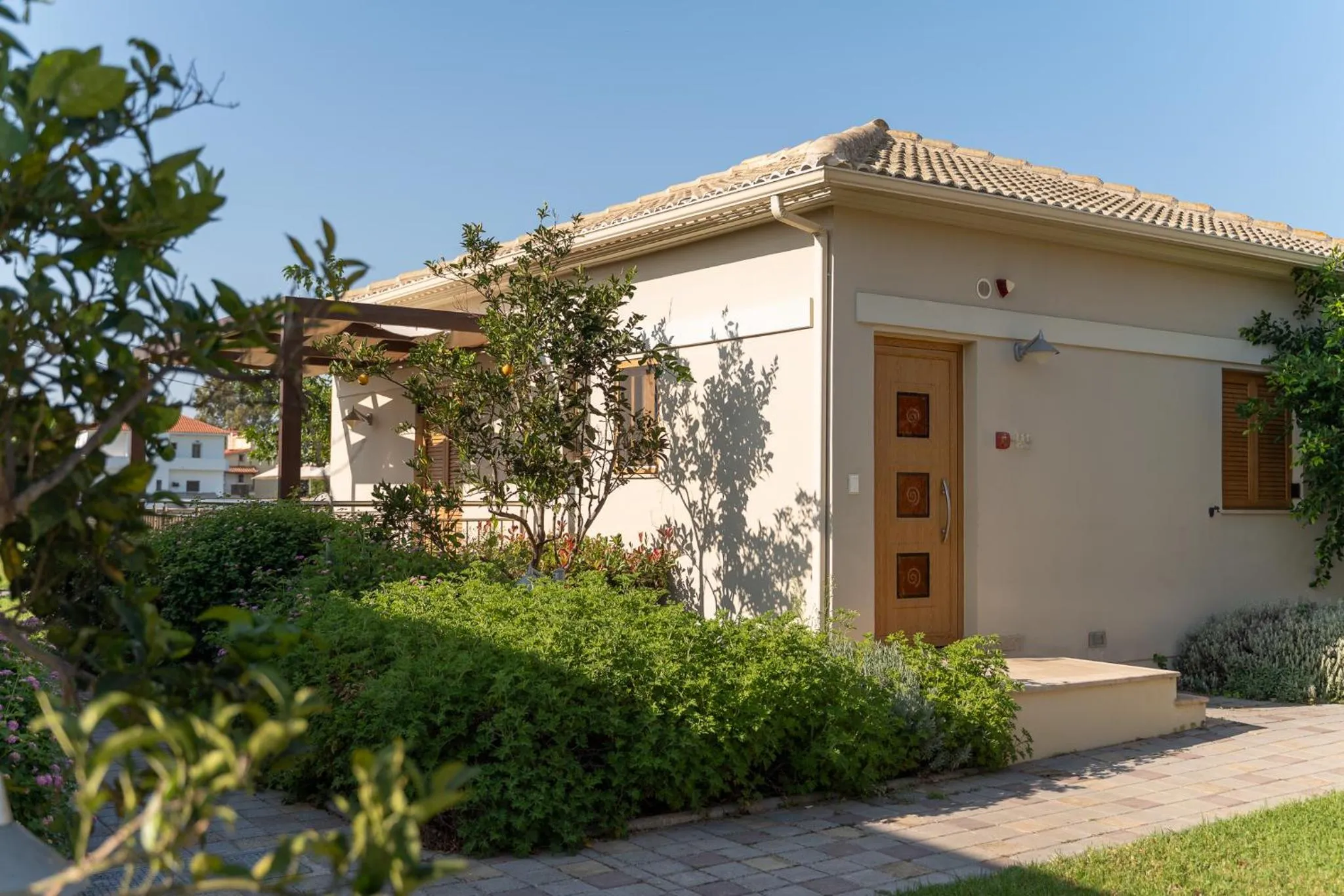 Facade/entrance in Niriides Luxury Villas