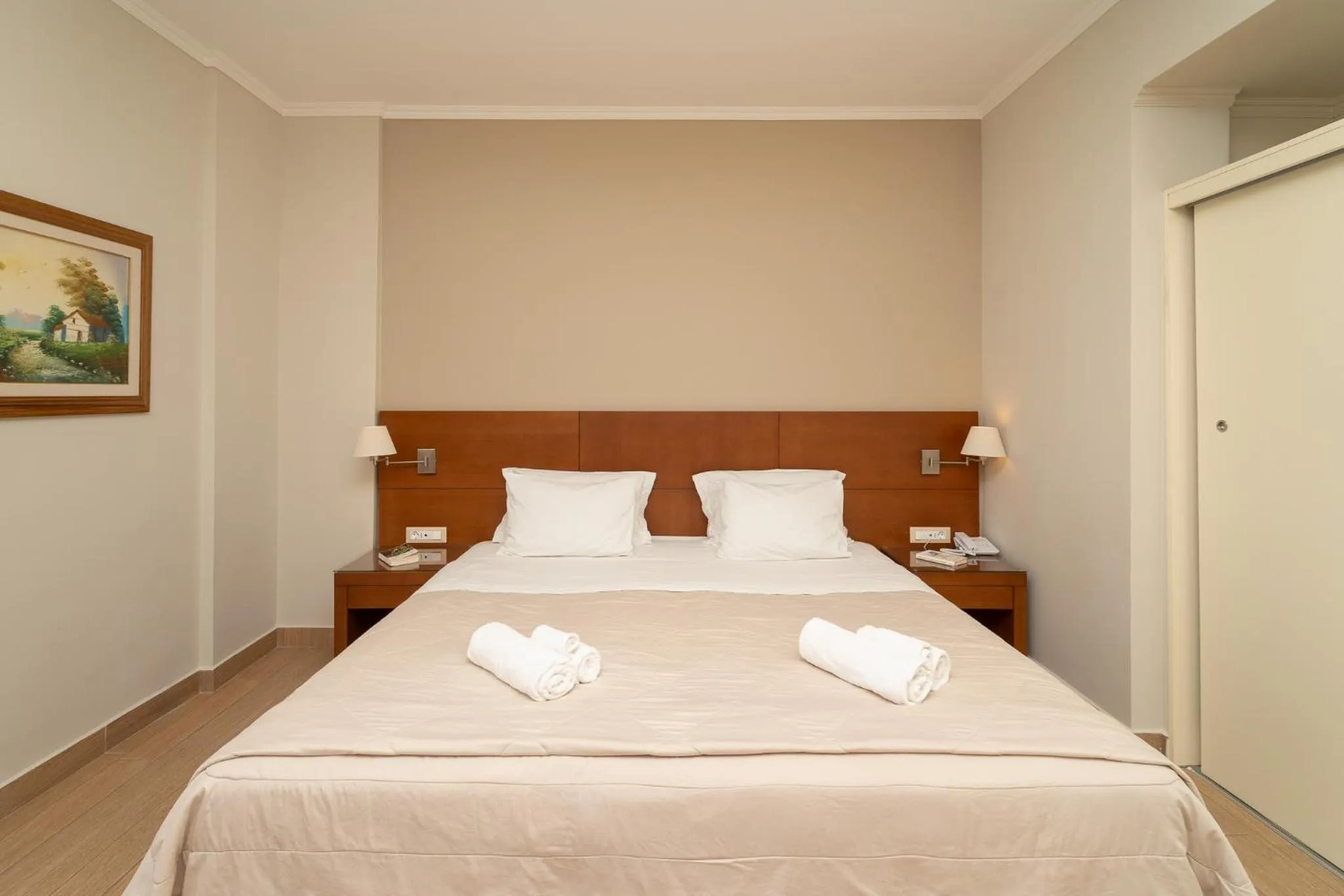 Bedroom, Bed in Niriides Luxury Villas