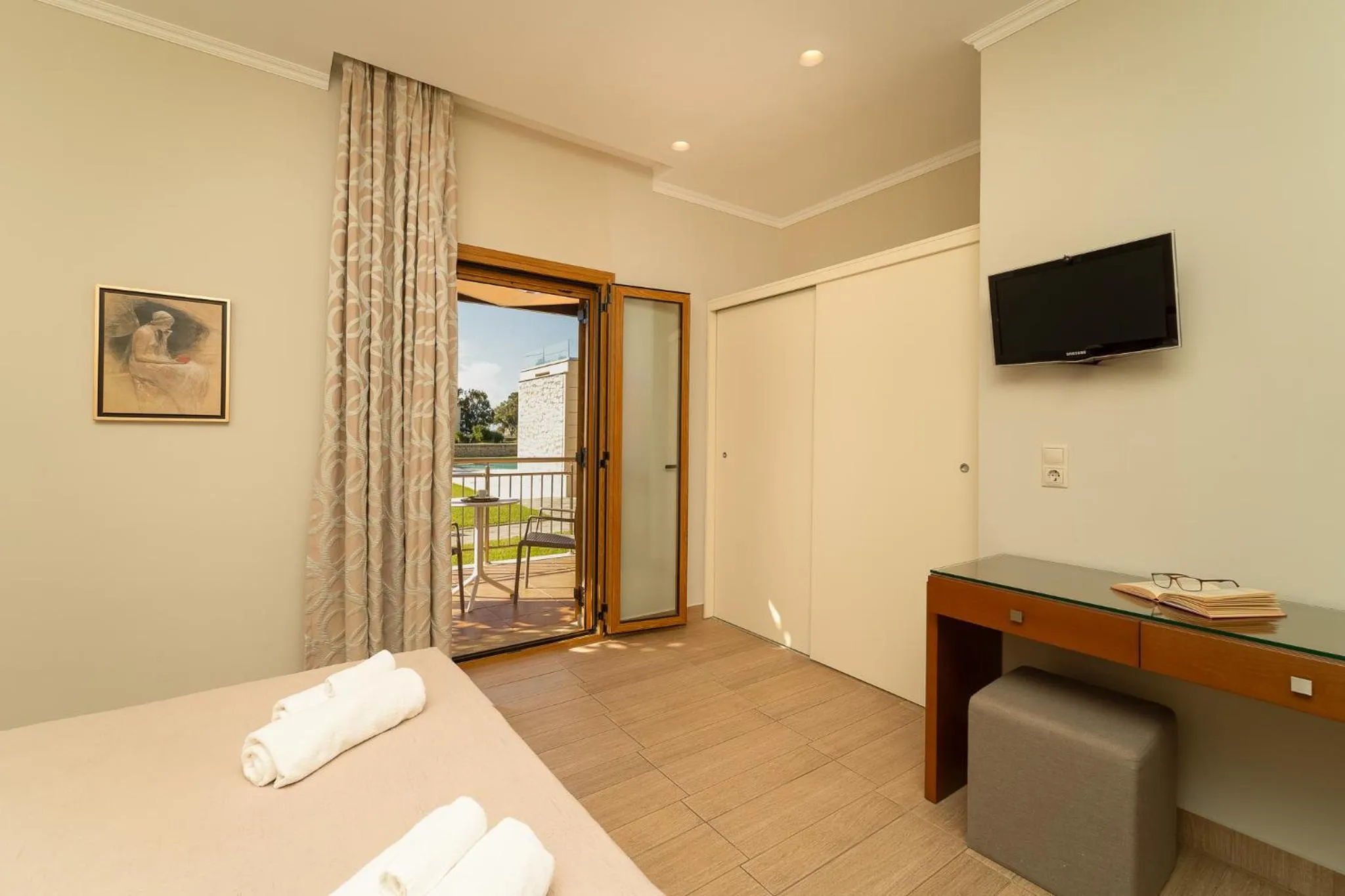 Bedroom, Bed in Niriides Luxury Villas