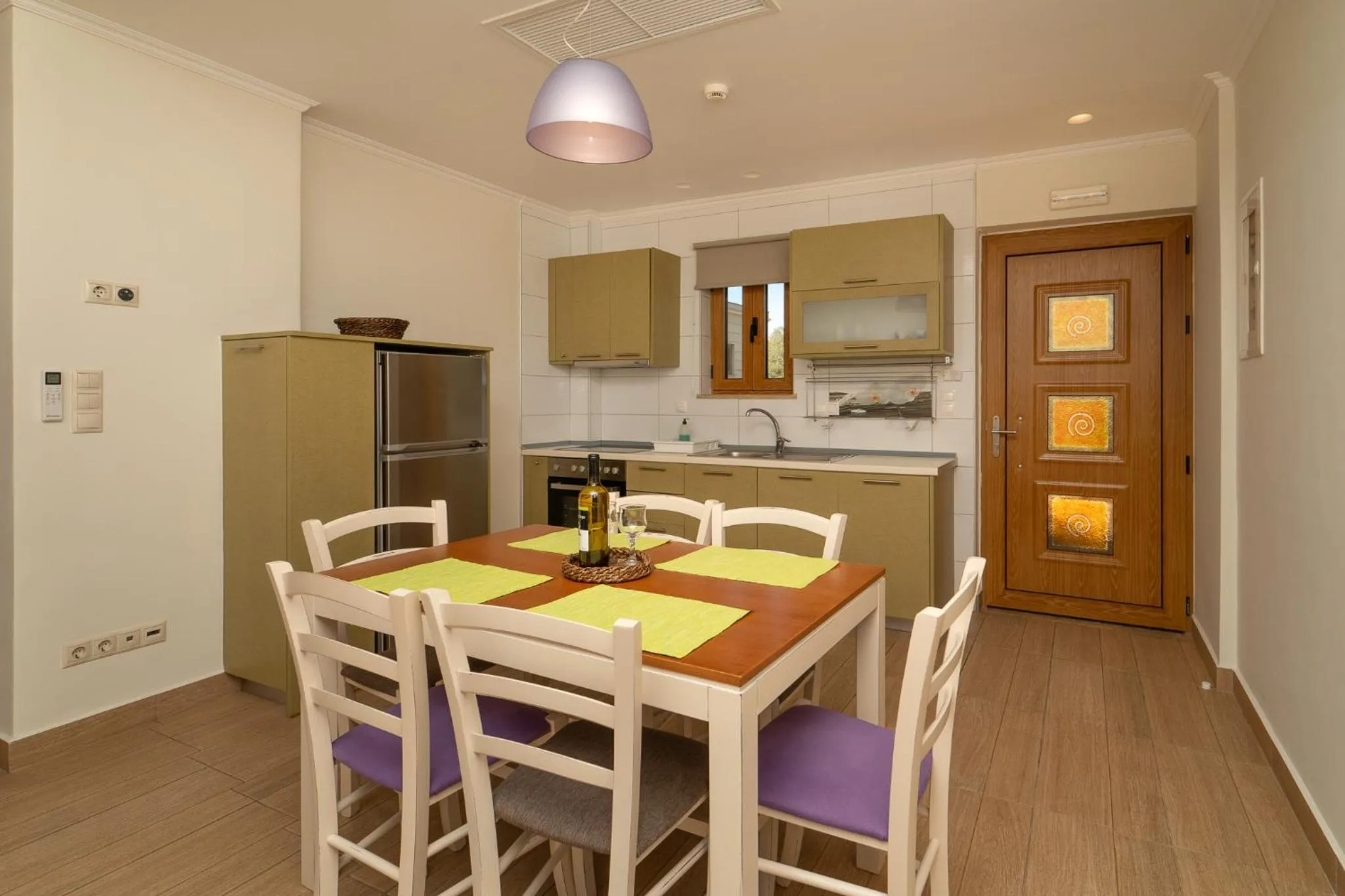 kitchen in Niriides Luxury Villas