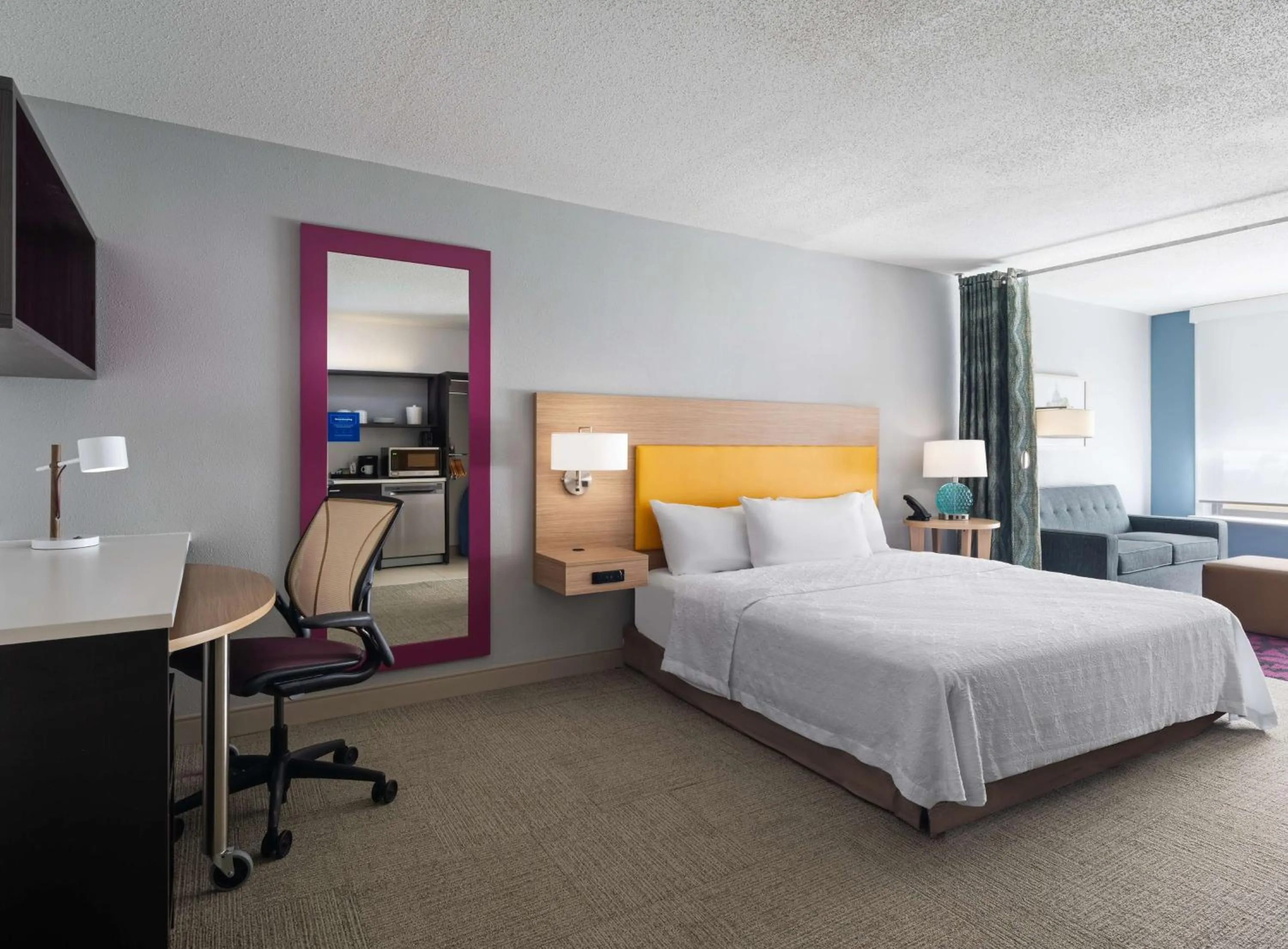 Bedroom, Bed in Home2 Suites by Hilton Indianapolis - Keystone Crossing