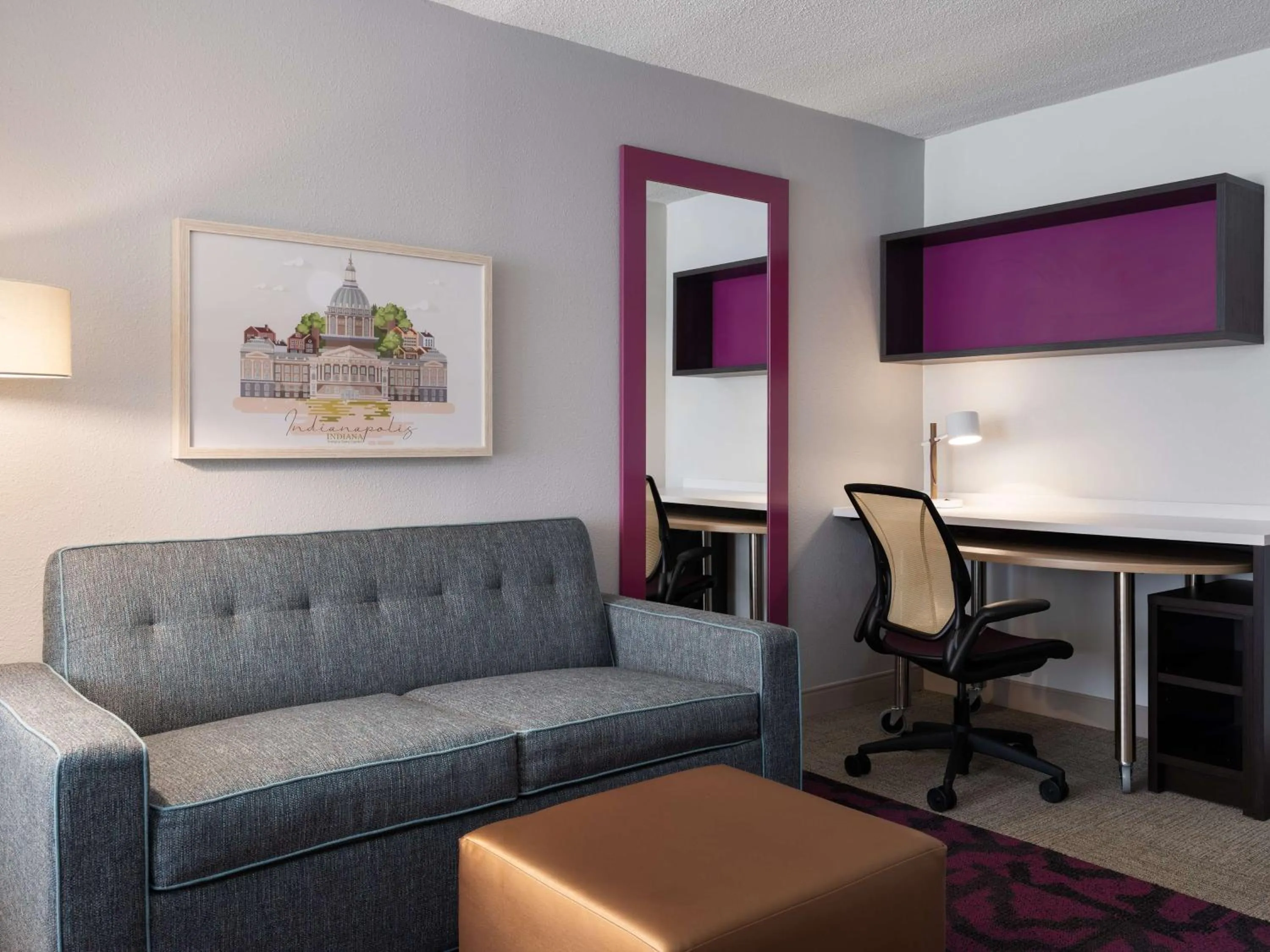 Bedroom in Home2 Suites by Hilton Indianapolis - Keystone Crossing