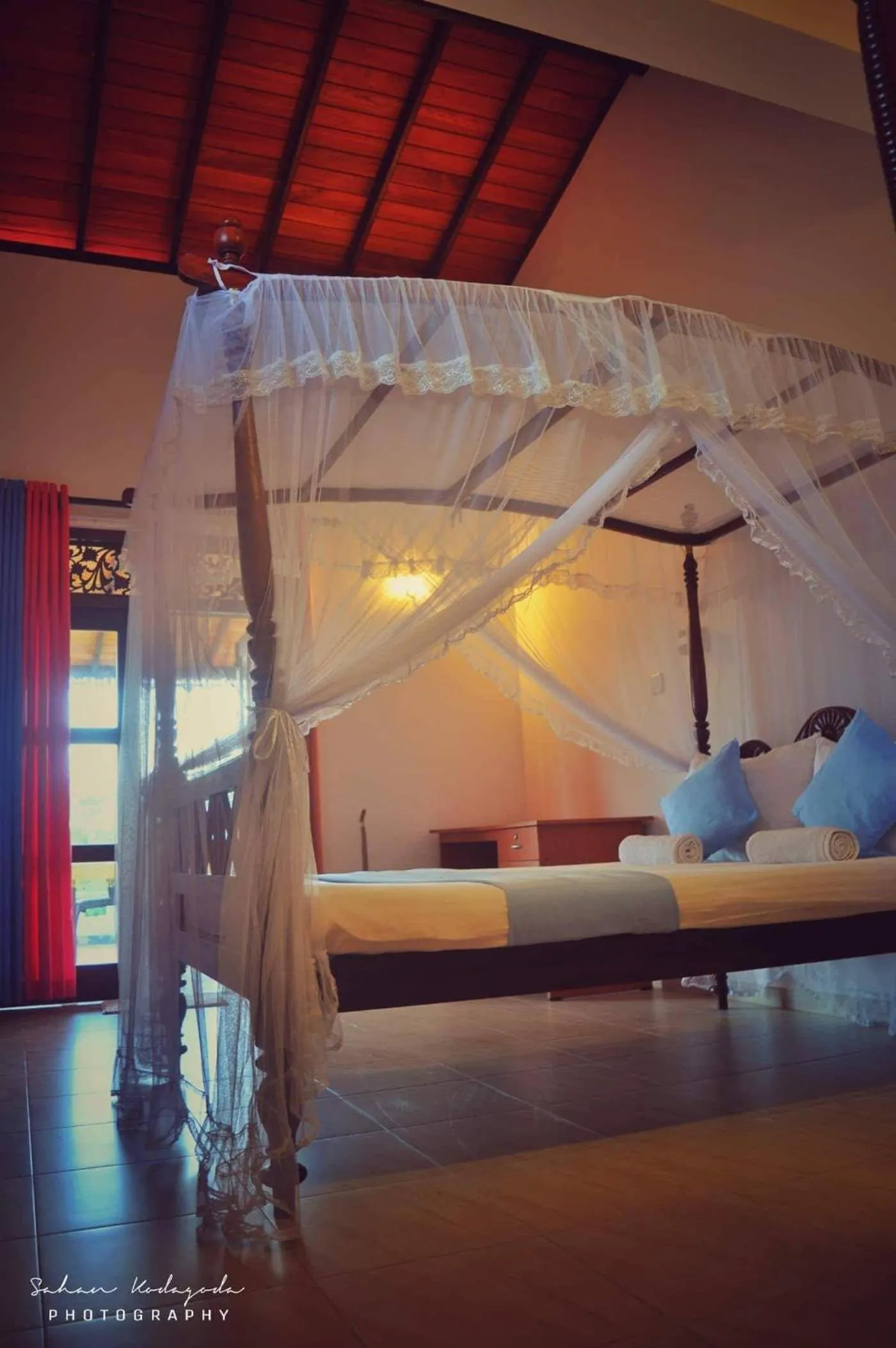 Bed in Deutsche Villa