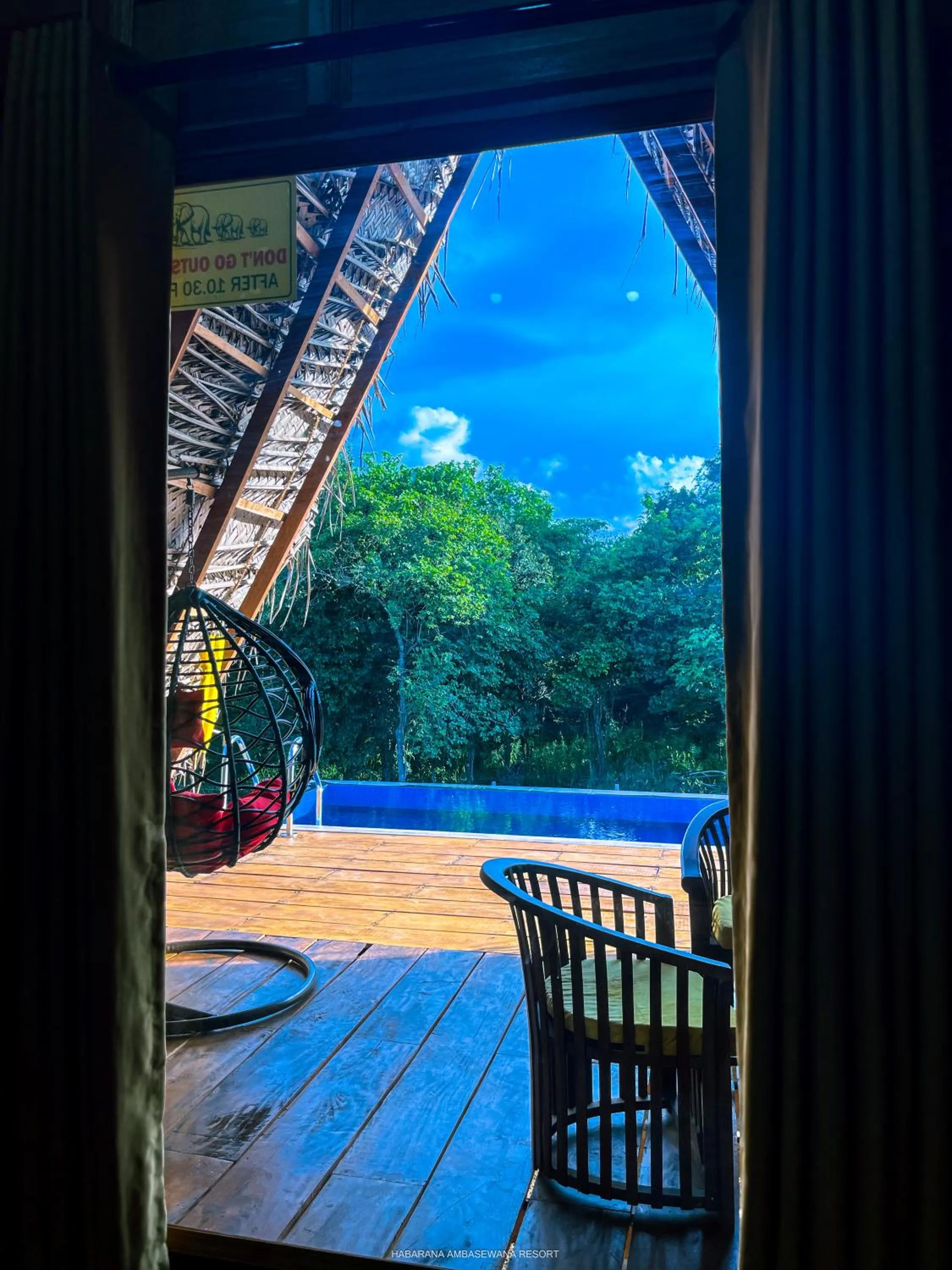Triple Room with Terrace - single occupancy in Habarana Tree House Ambasewana Resort
