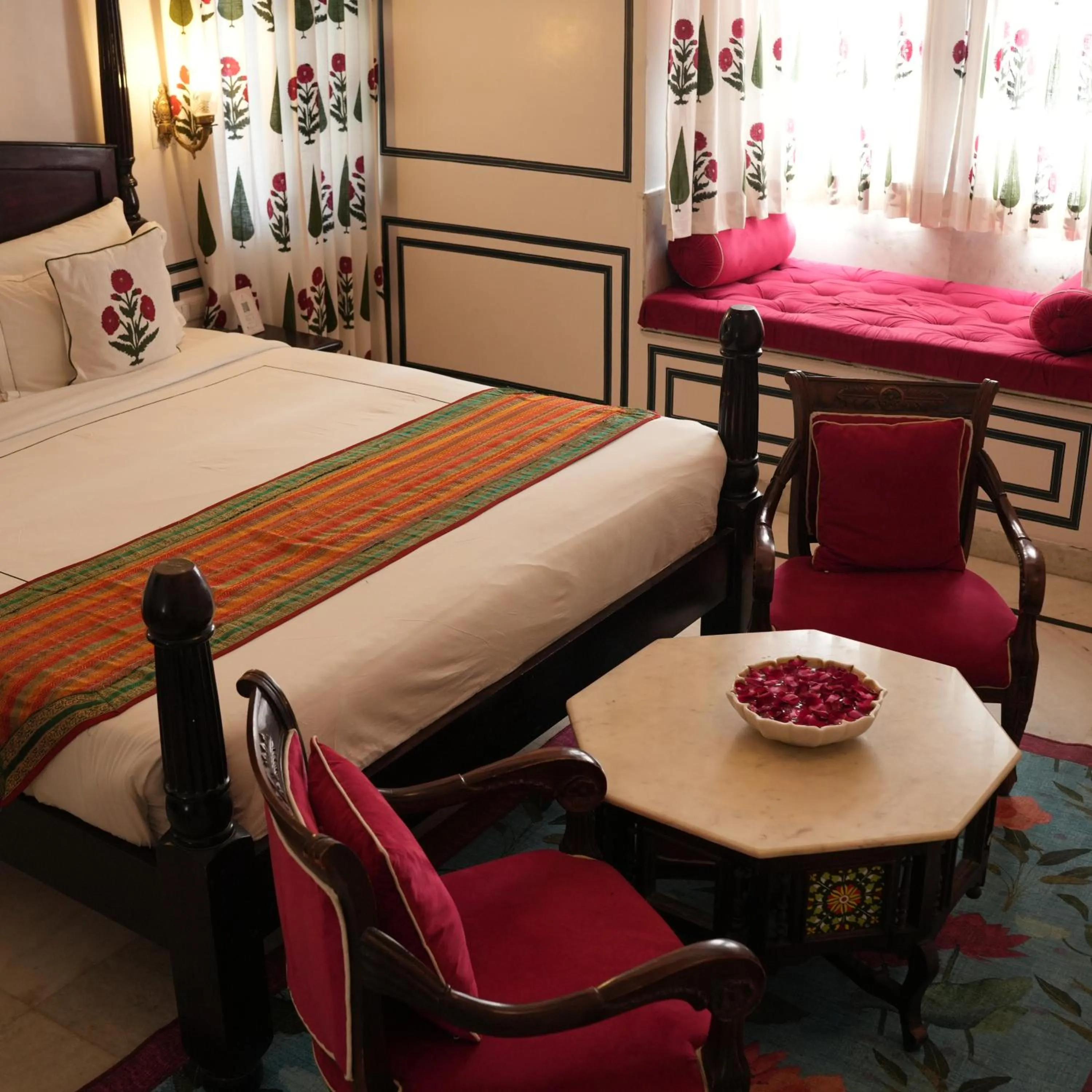 Bedroom, Bed in Kaner Bagh A Heritage Boutique Hotel