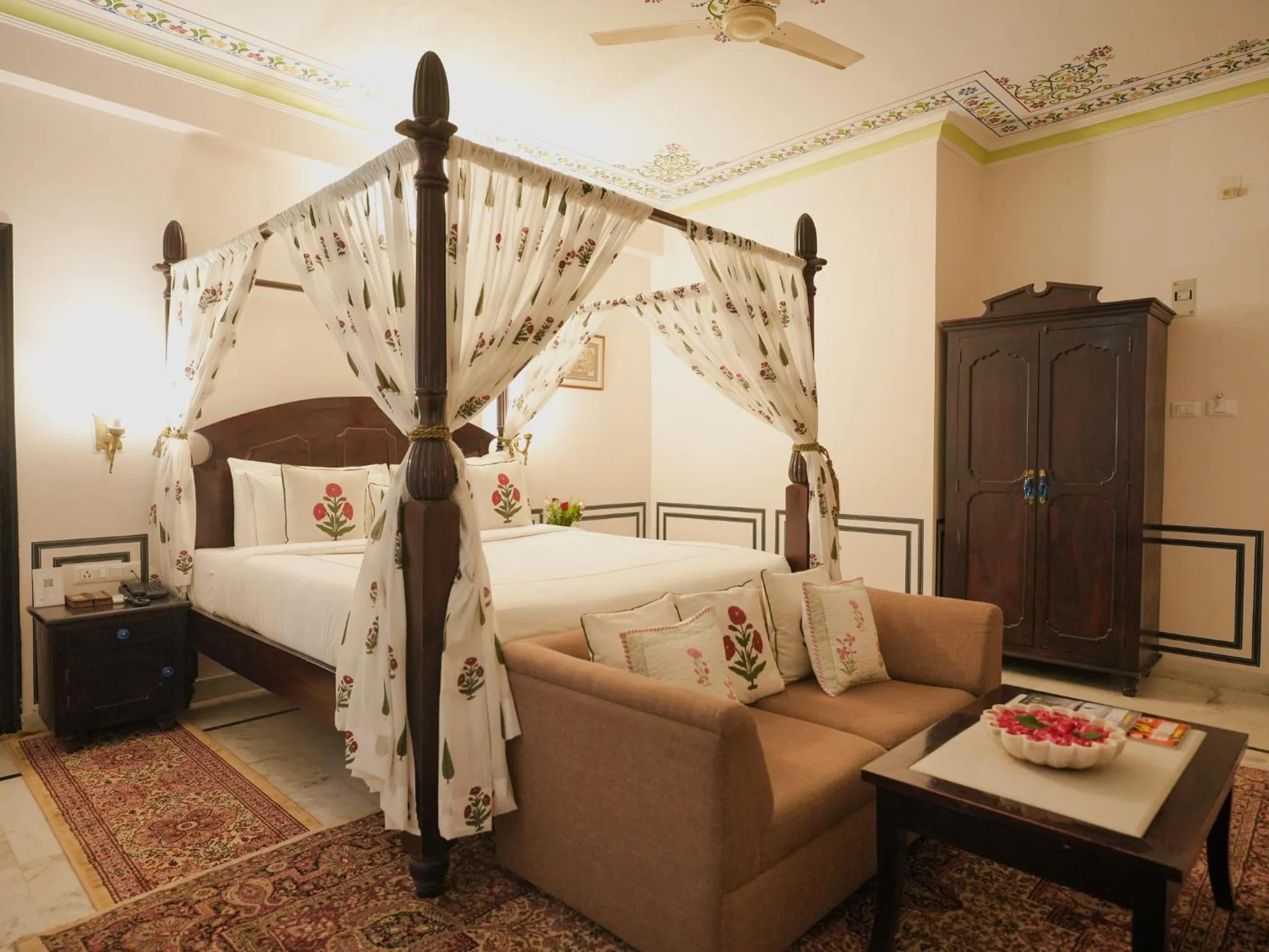 Bedroom, Bed in Kaner Bagh A Heritage Boutique Hotel