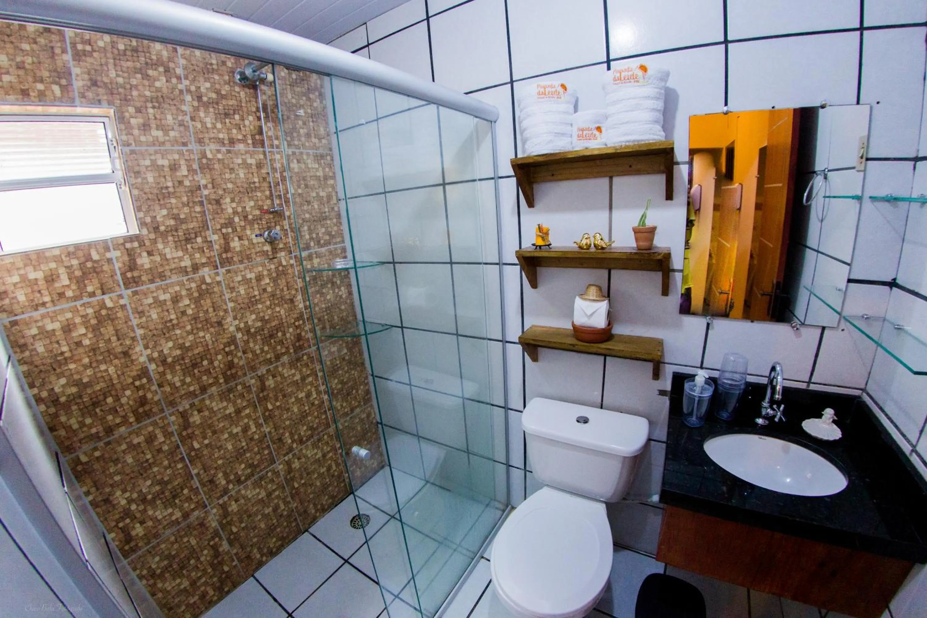 Bathroom in Pousada da Leide