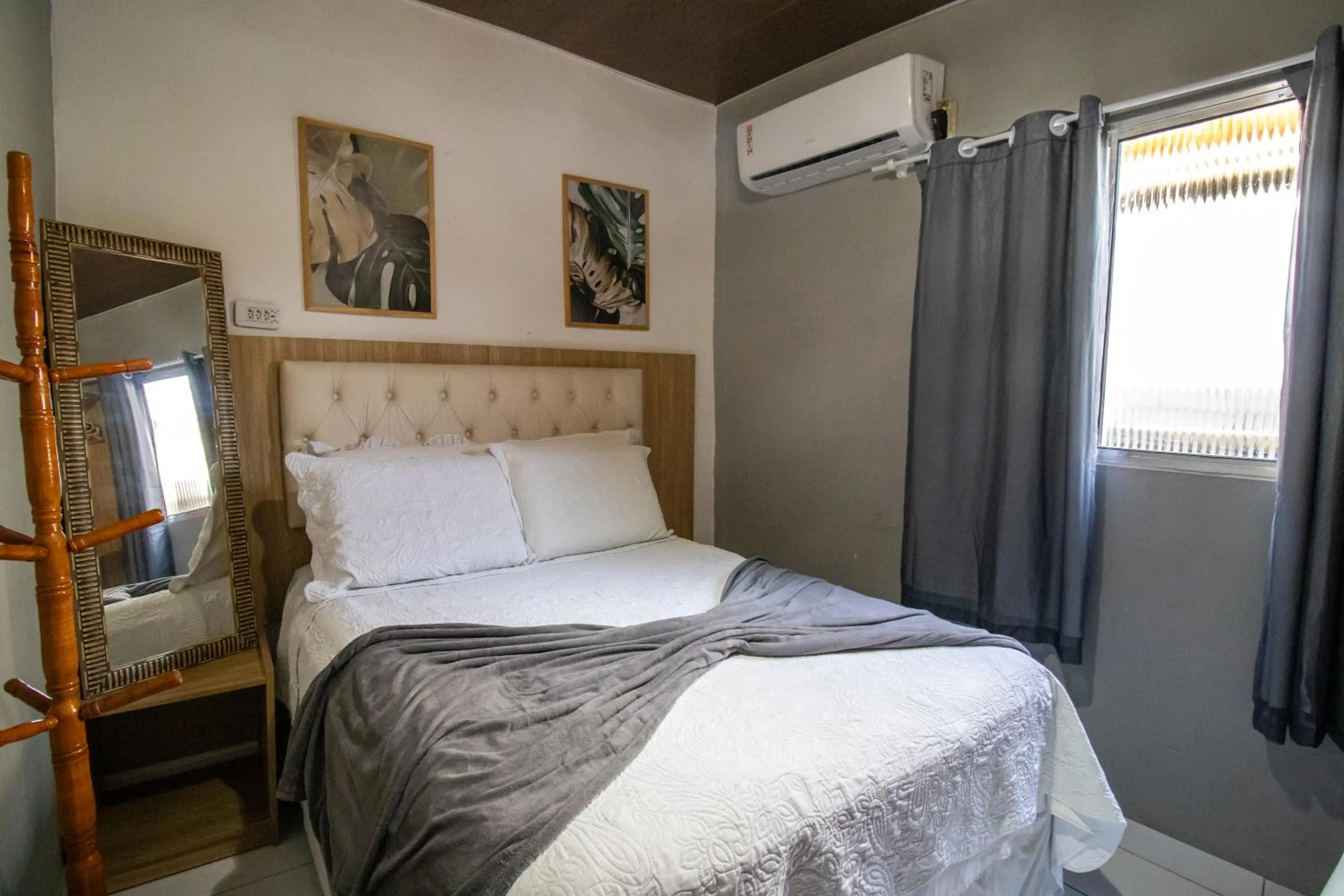 Bed in Pousada da Leide