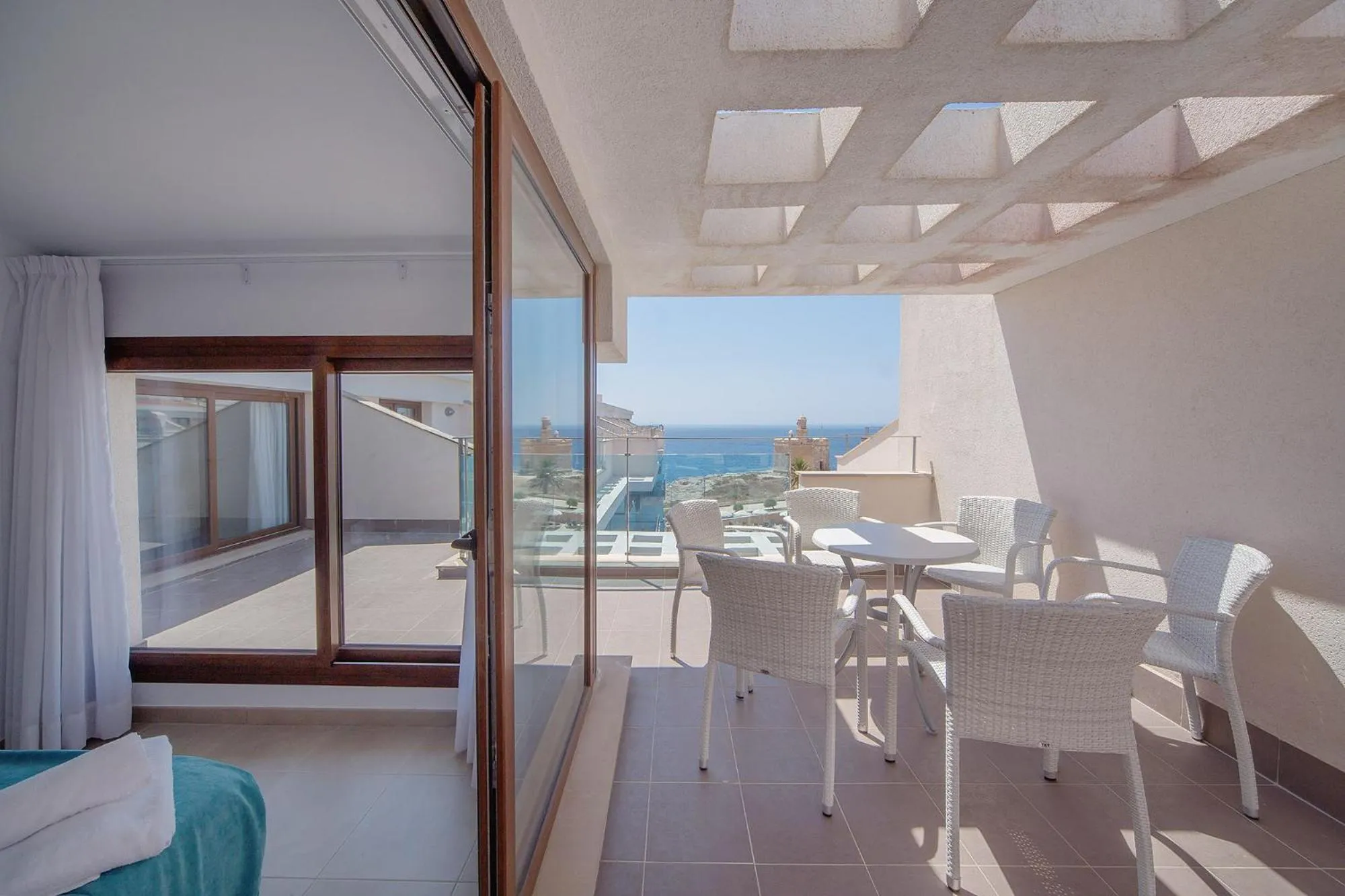 Balcony/Terrace in Aparthotel Caprice Skyline