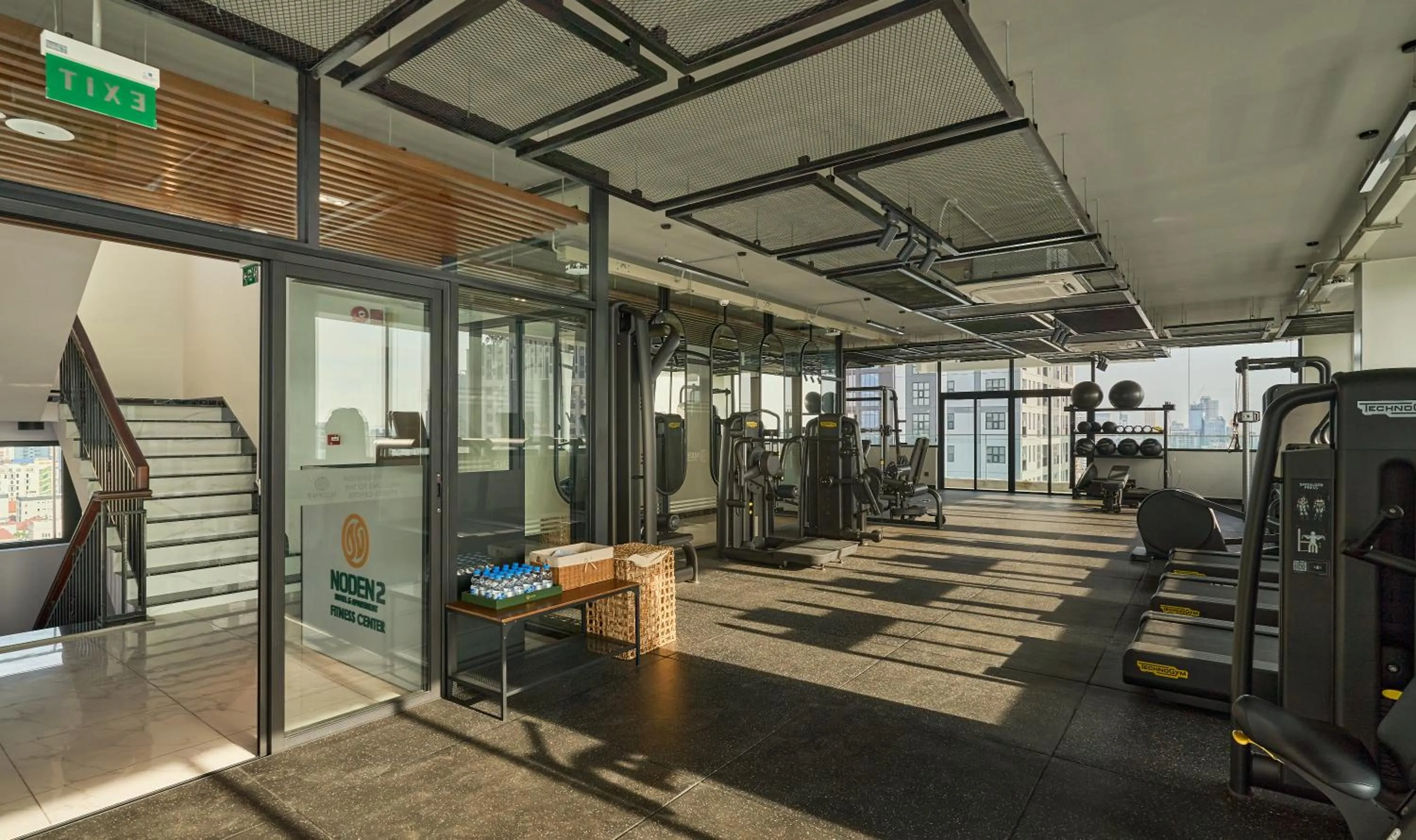 Fitness centre/facilities in Noden2 Hotel & Apartment