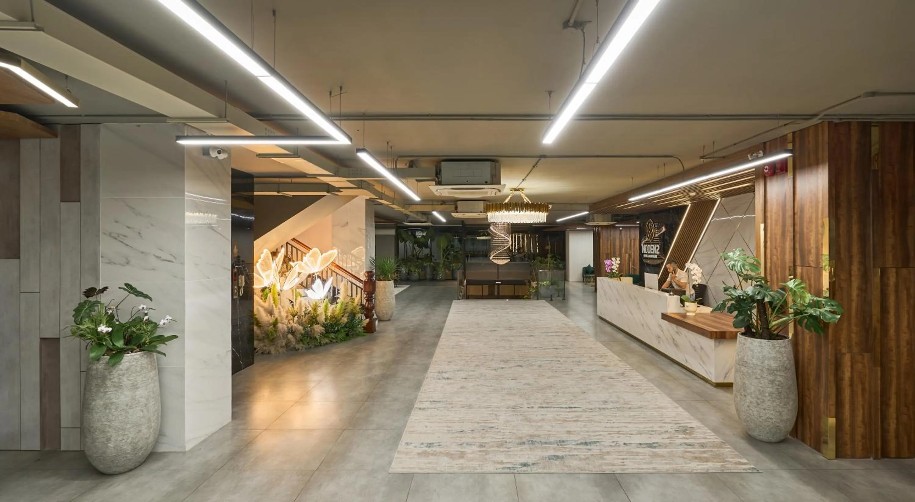 Lobby or reception in Noden2 Hotel & Apartment