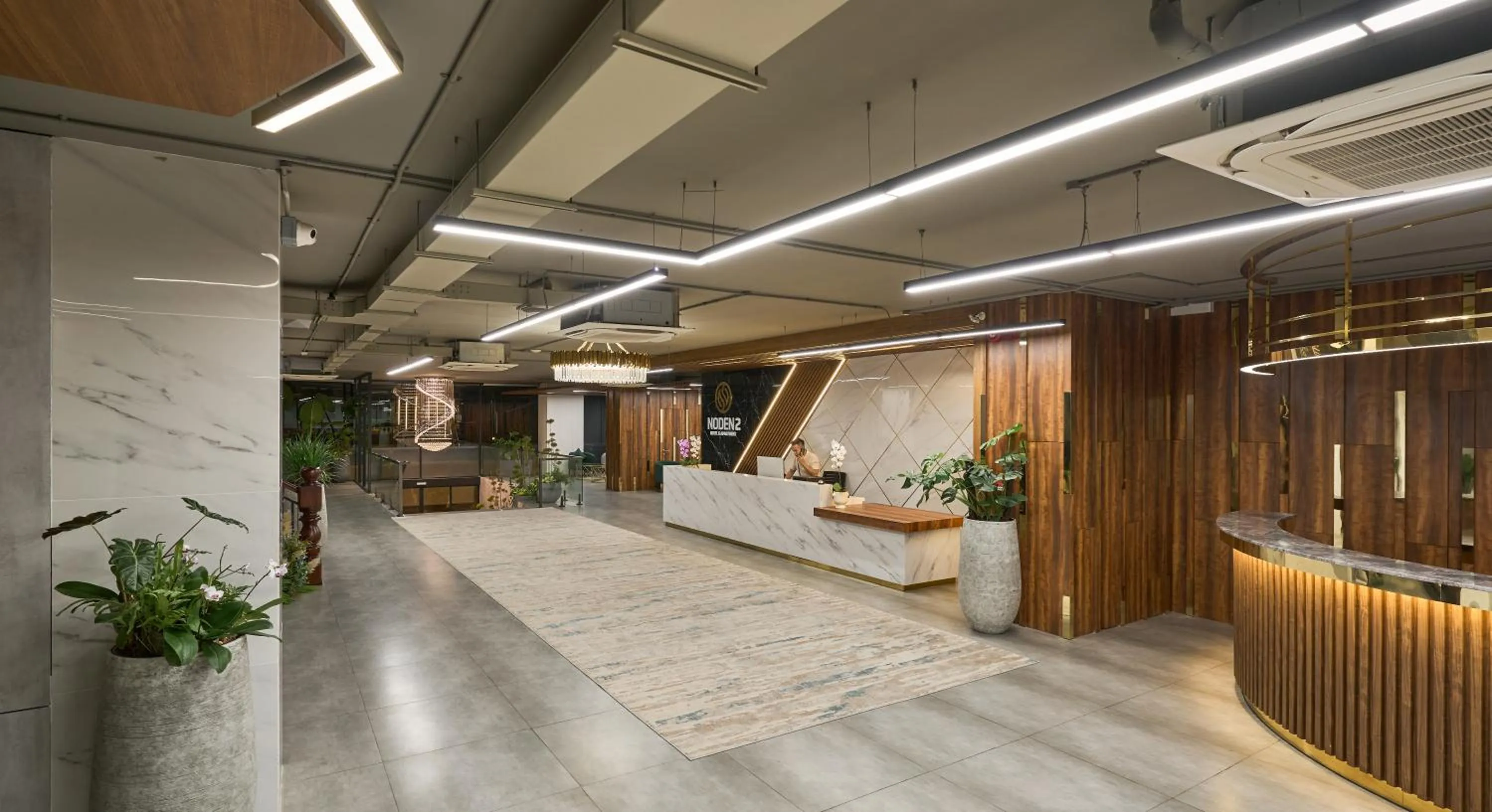 Lobby or reception in Noden2 Hotel & Apartment