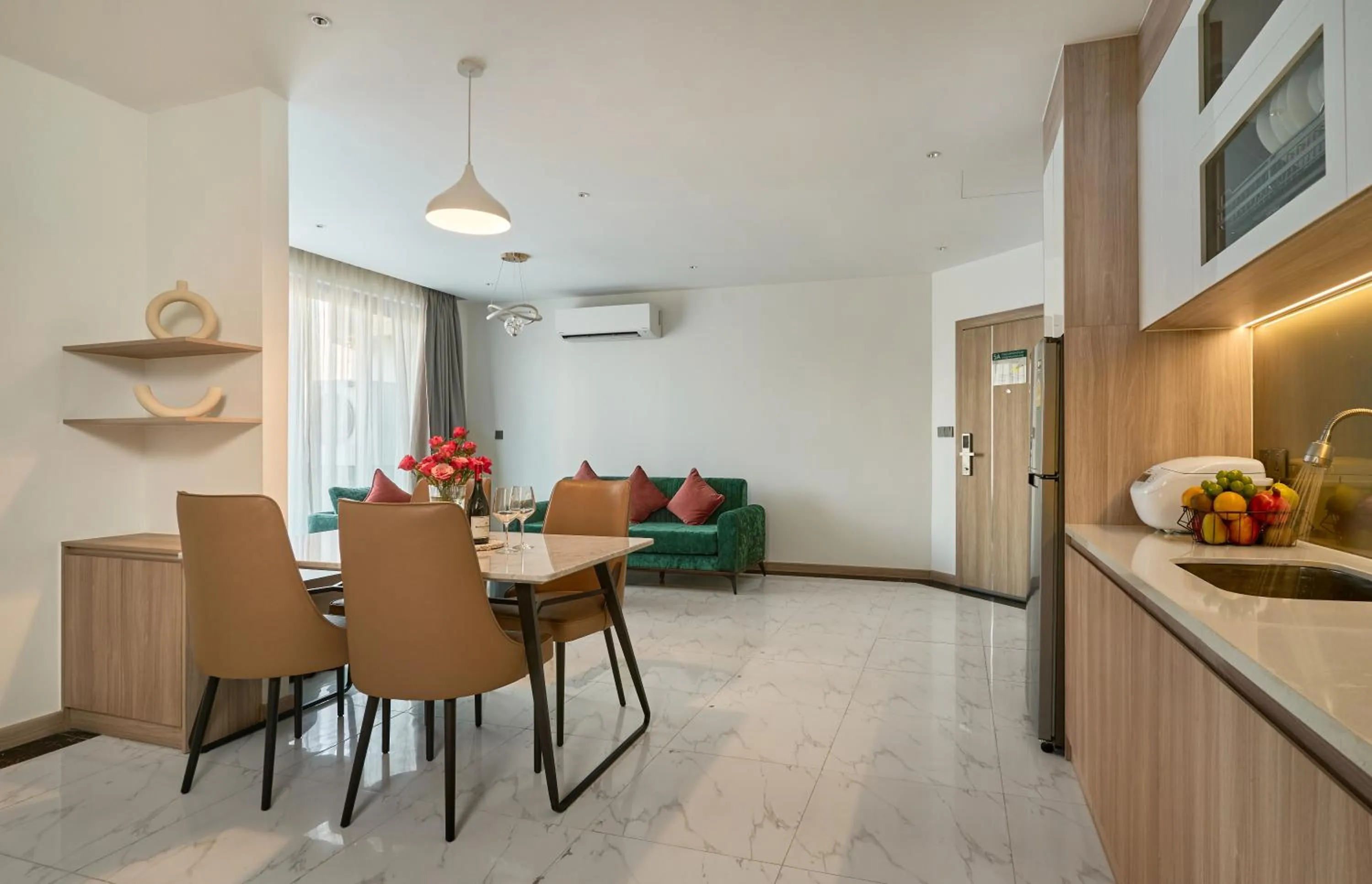 Kitchen or kitchenette in Noden2 Hotel & Apartment