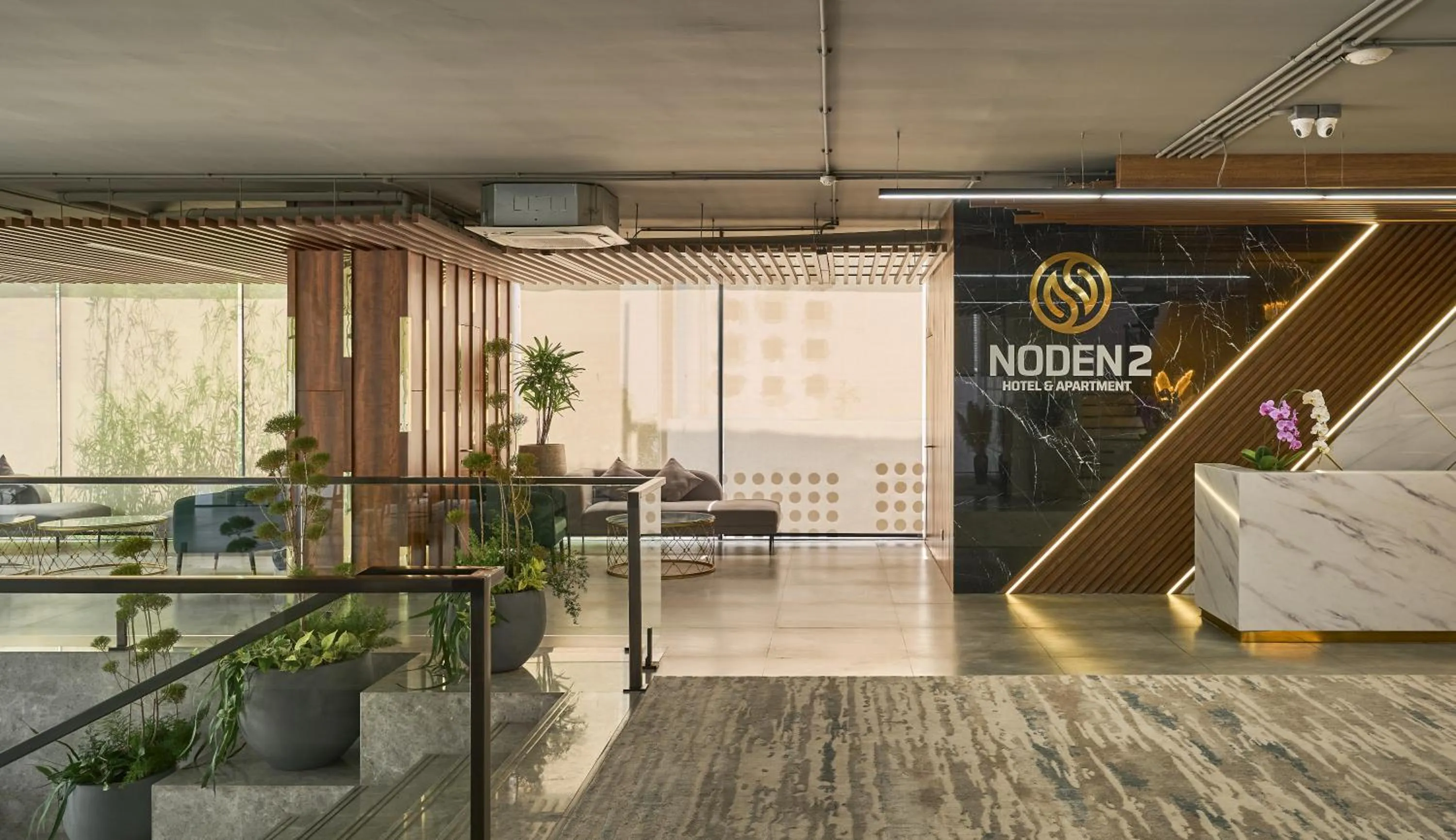 Lobby or reception in Noden2 Hotel & Apartment