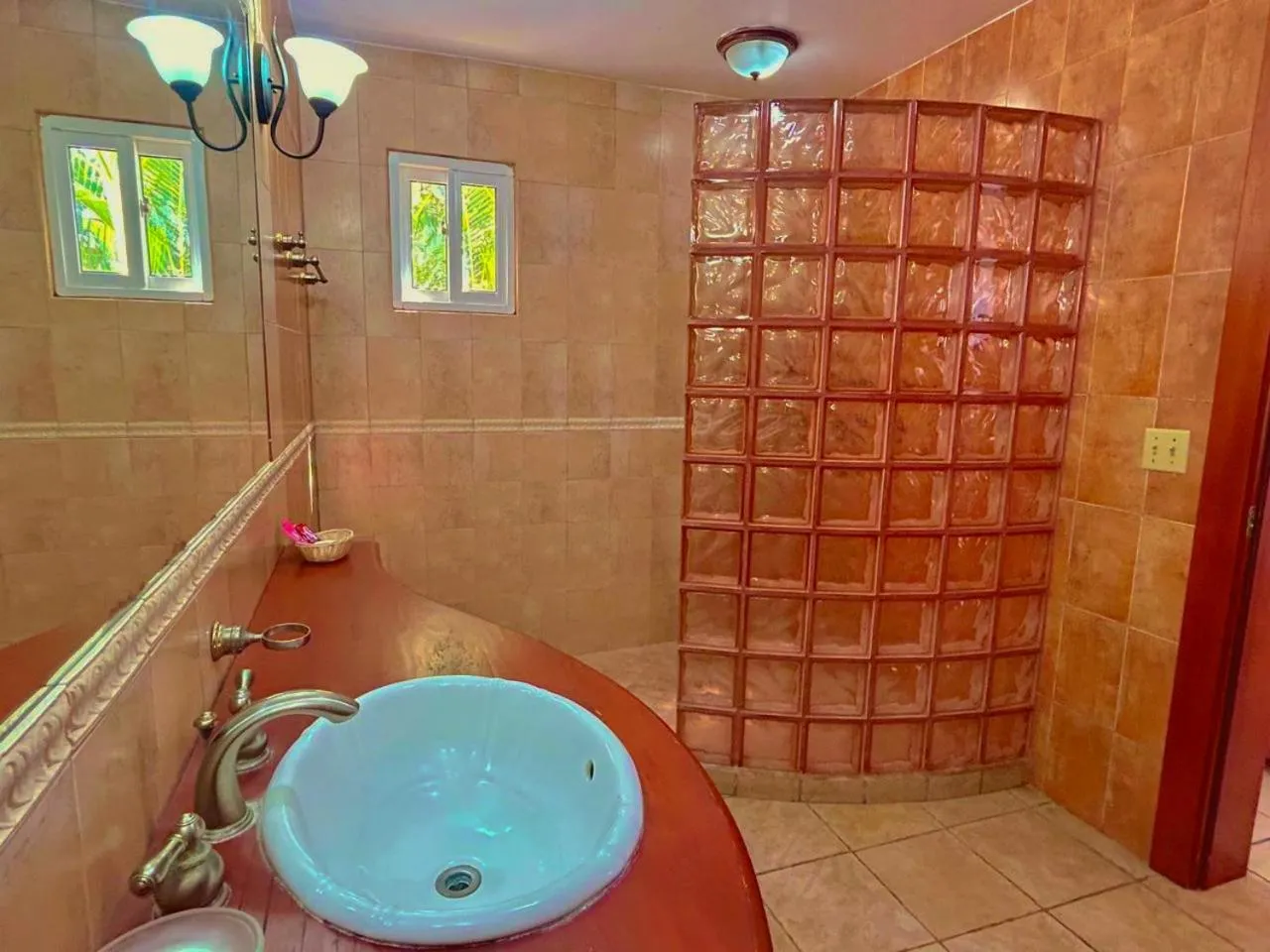 Bathroom in West Bay Colonial