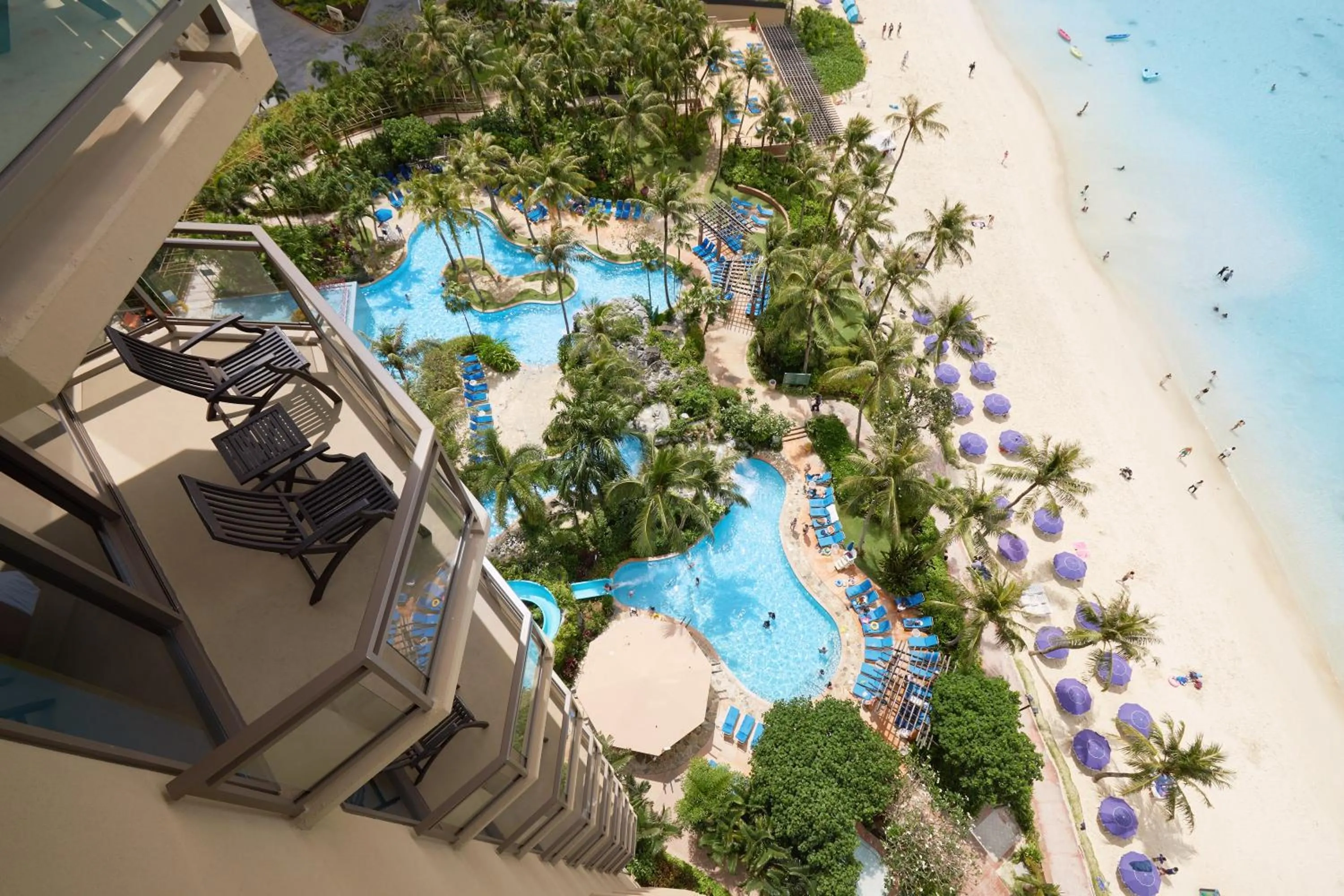 Pool view in Dusit Beach Resort Guam