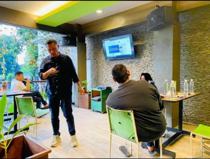Balcony/Terrace in Hotel Candi Indah Akpol Semarang