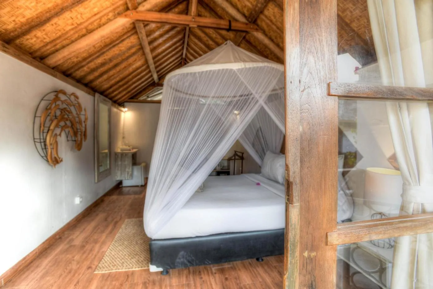 Bed in Les Villas Ottalia Yoga & Diving, Gili Meno