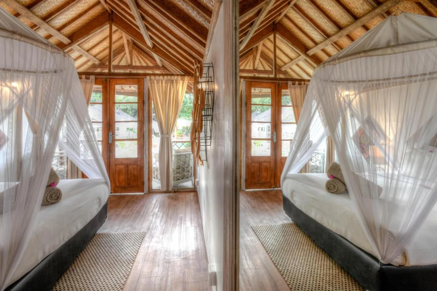 Bed in Les Villas Ottalia Yoga & Diving, Gili Meno