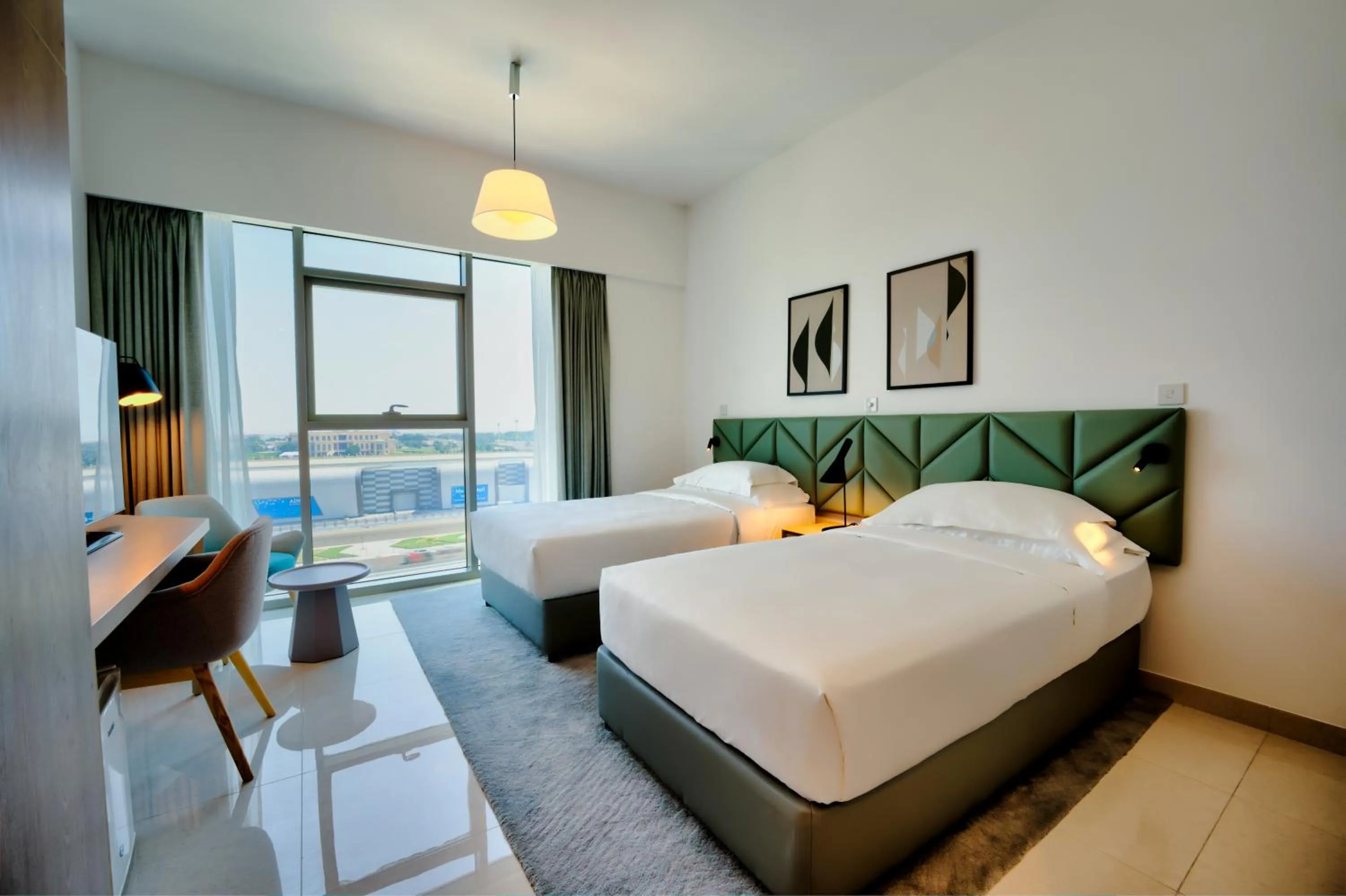 Bed in Capital Suites Hotel Apartments