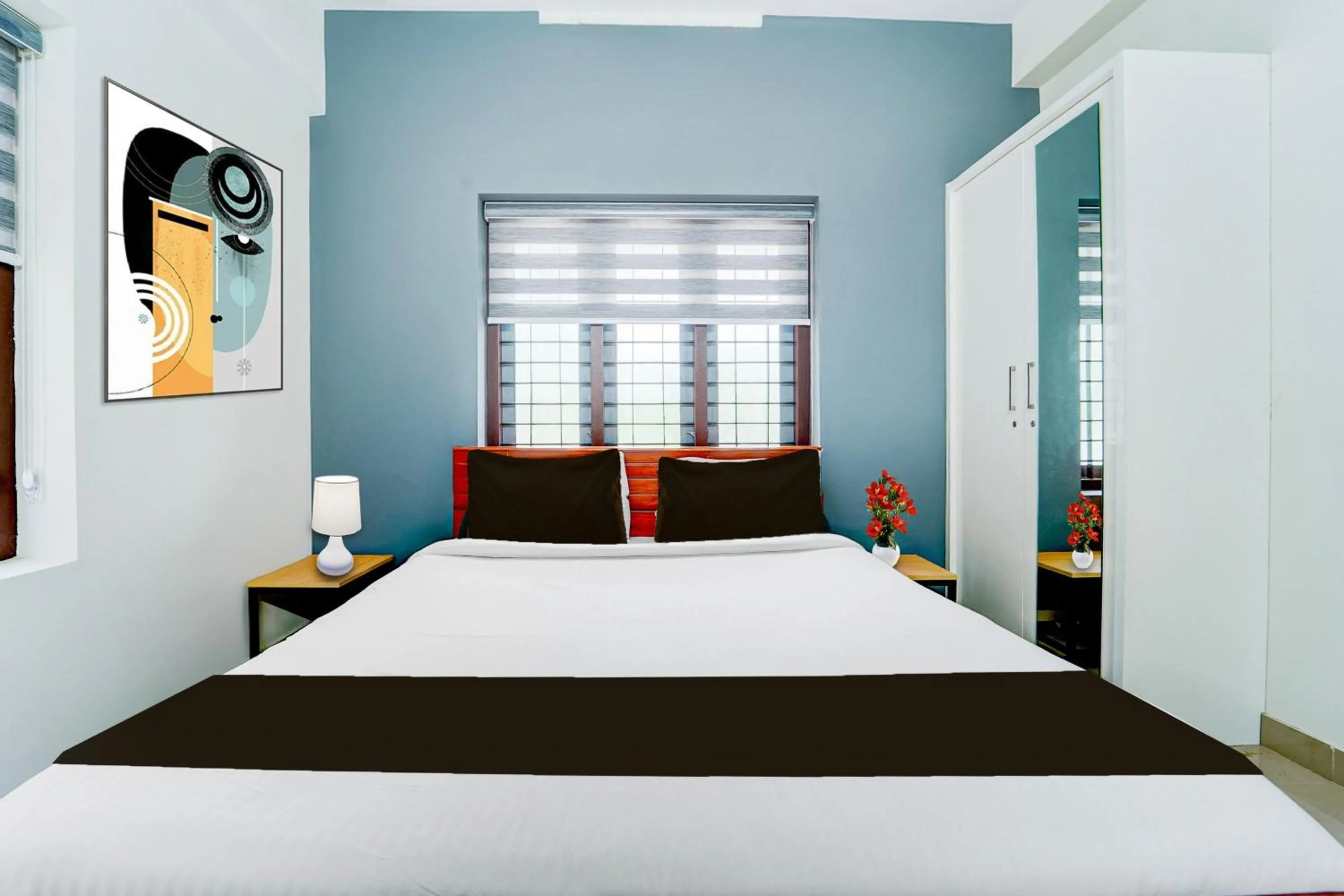Bedroom, Bed in Super Hotel O Kazhakootam Near Technopark Phase 2