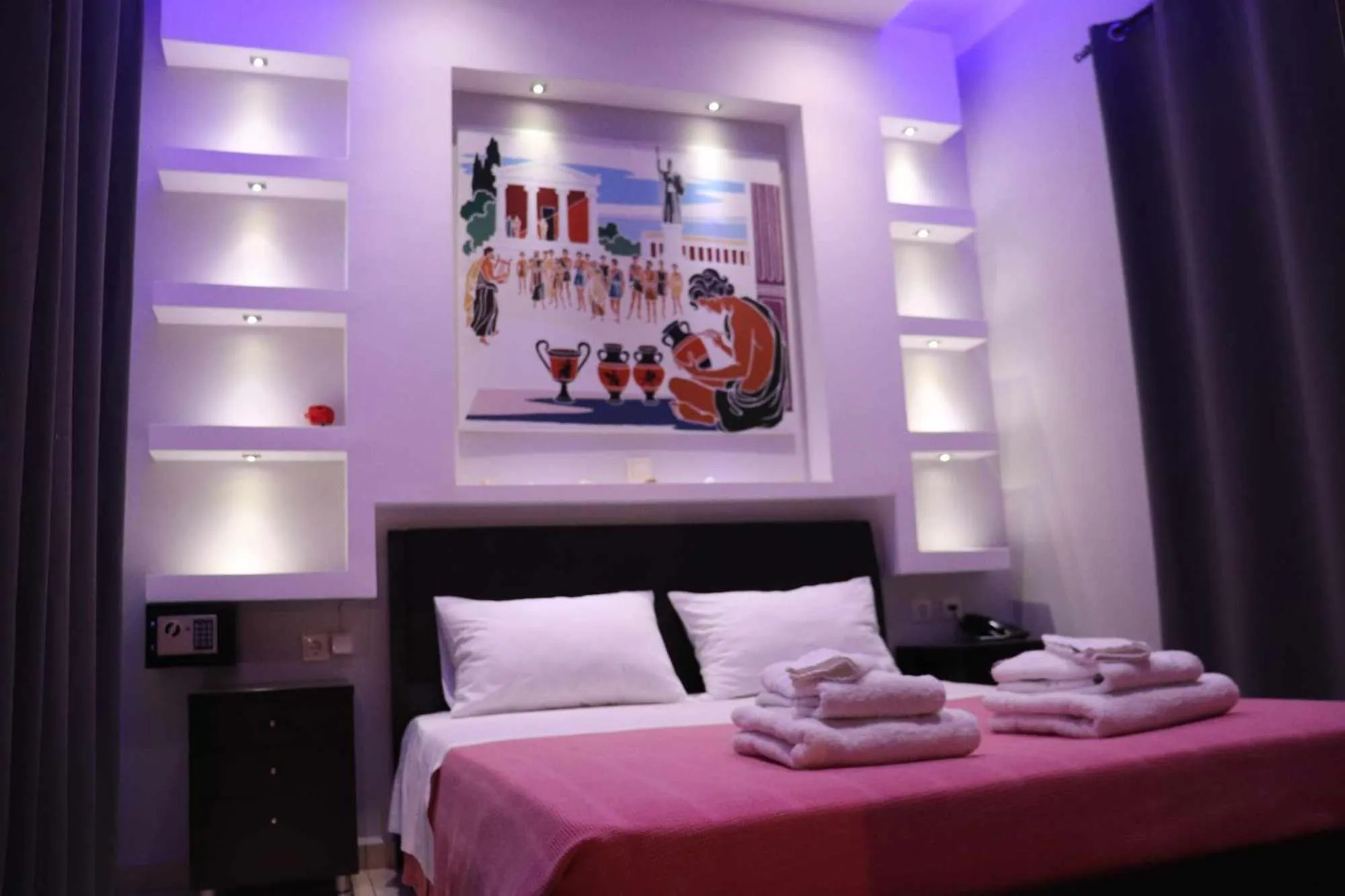 Bed in Anemi Leros Apartments