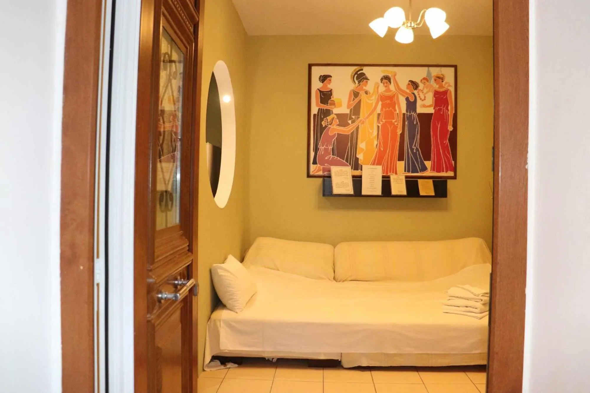 Bed in Anemi Leros Apartments