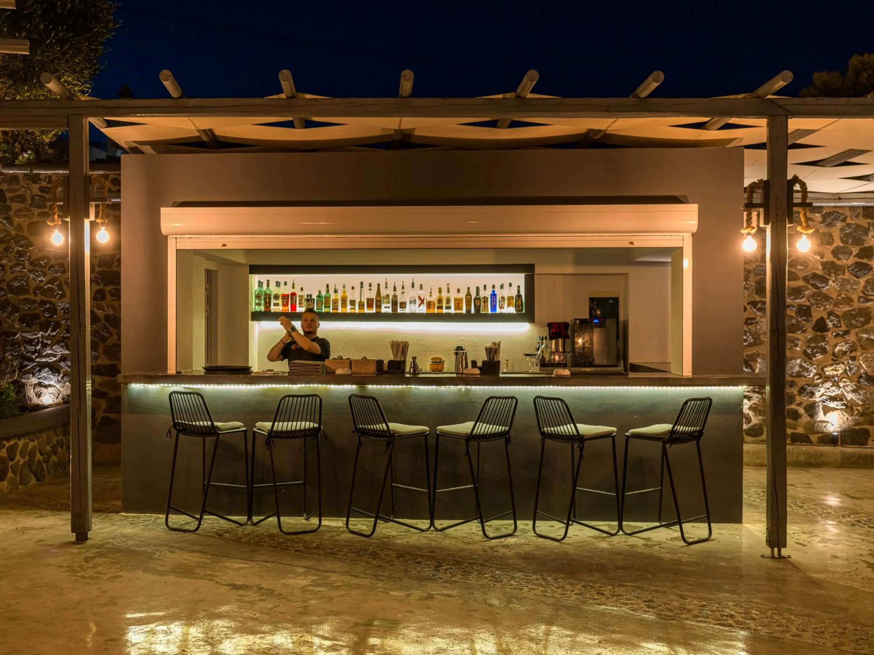 Lounge or bar in Amber Light Villas