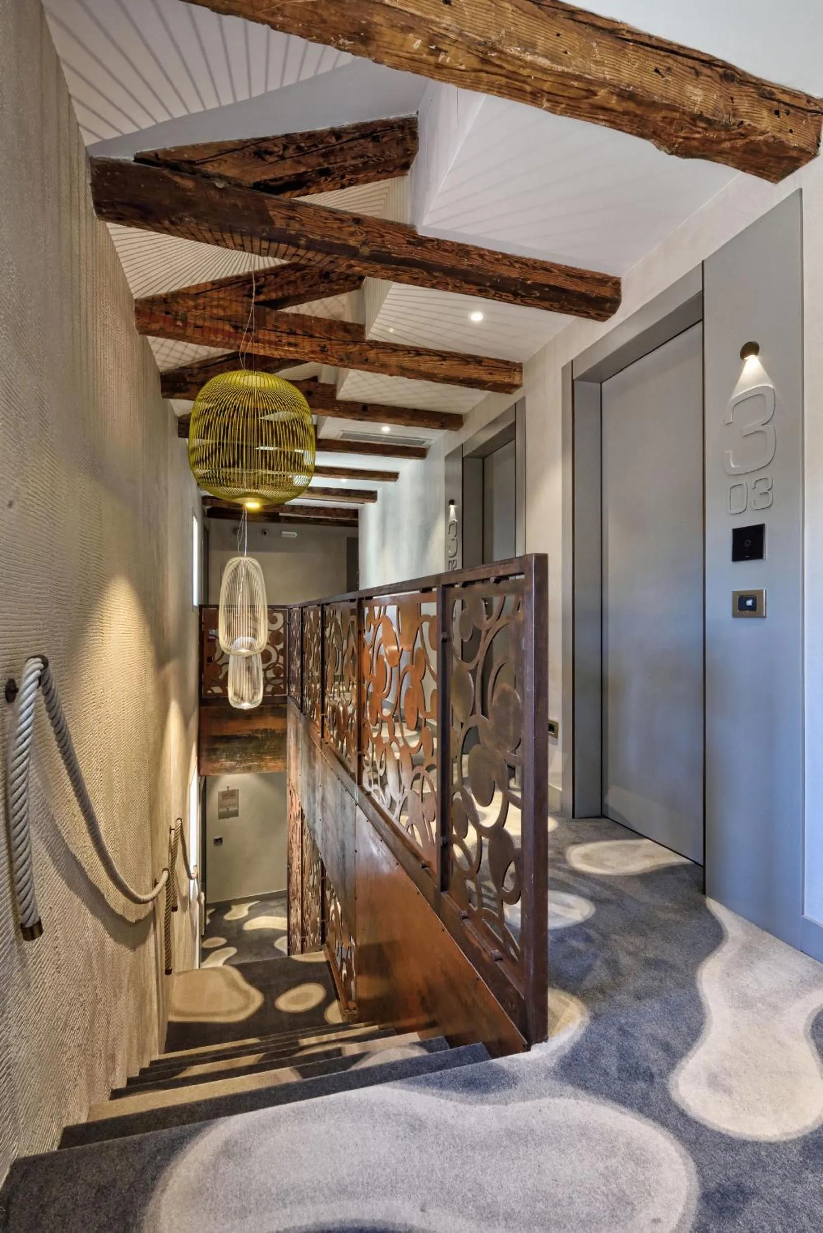 Decorative detail, Bed in Rosa Salva Hotel