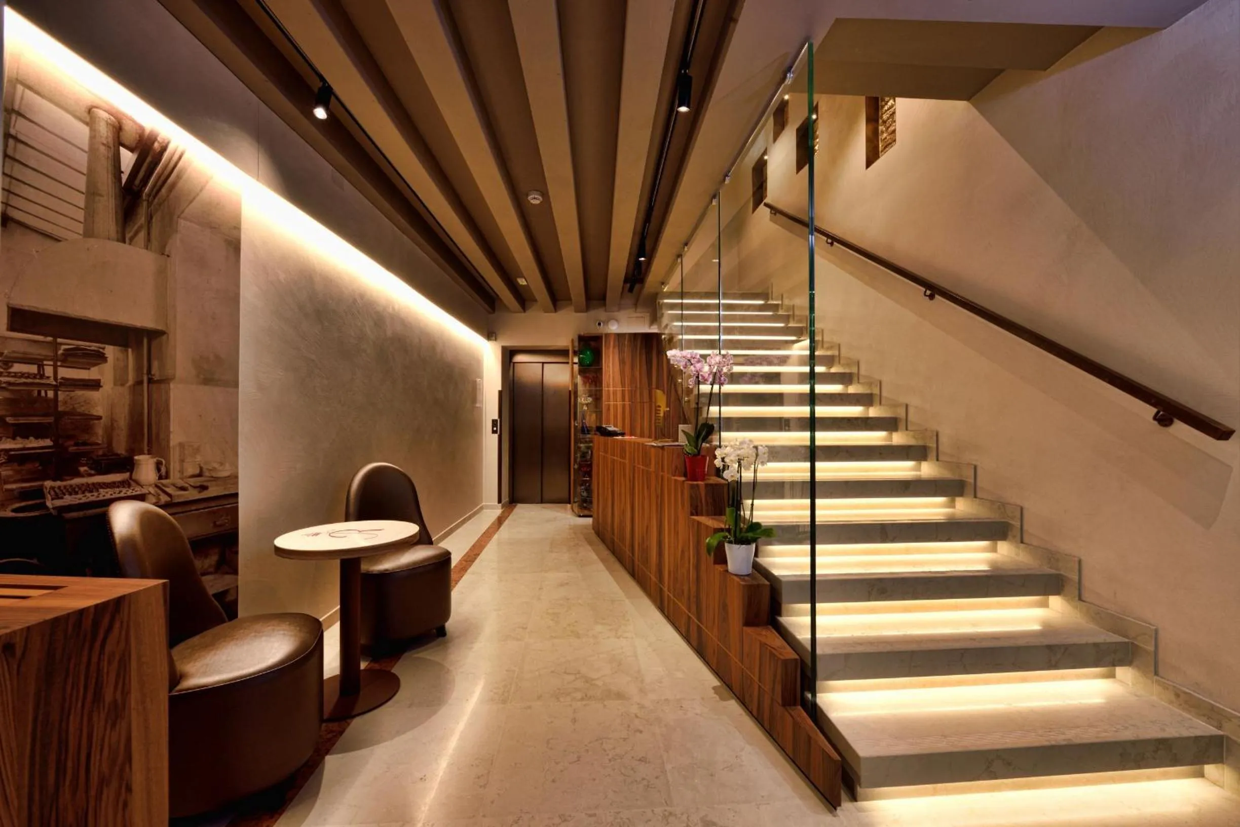 Lobby or reception in Rosa Salva Hotel