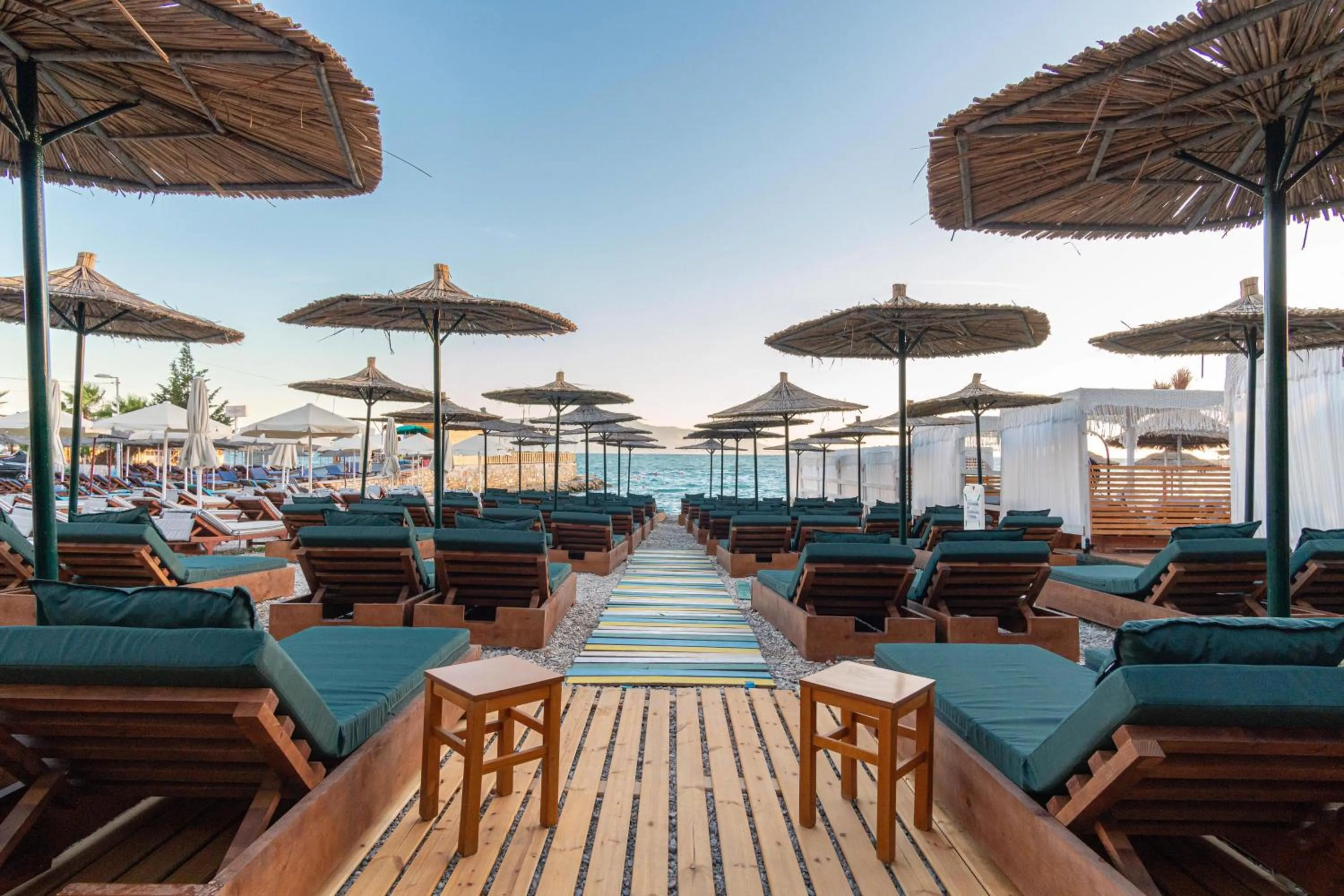 Seating area in Vila e Bardhe Butique Hotel