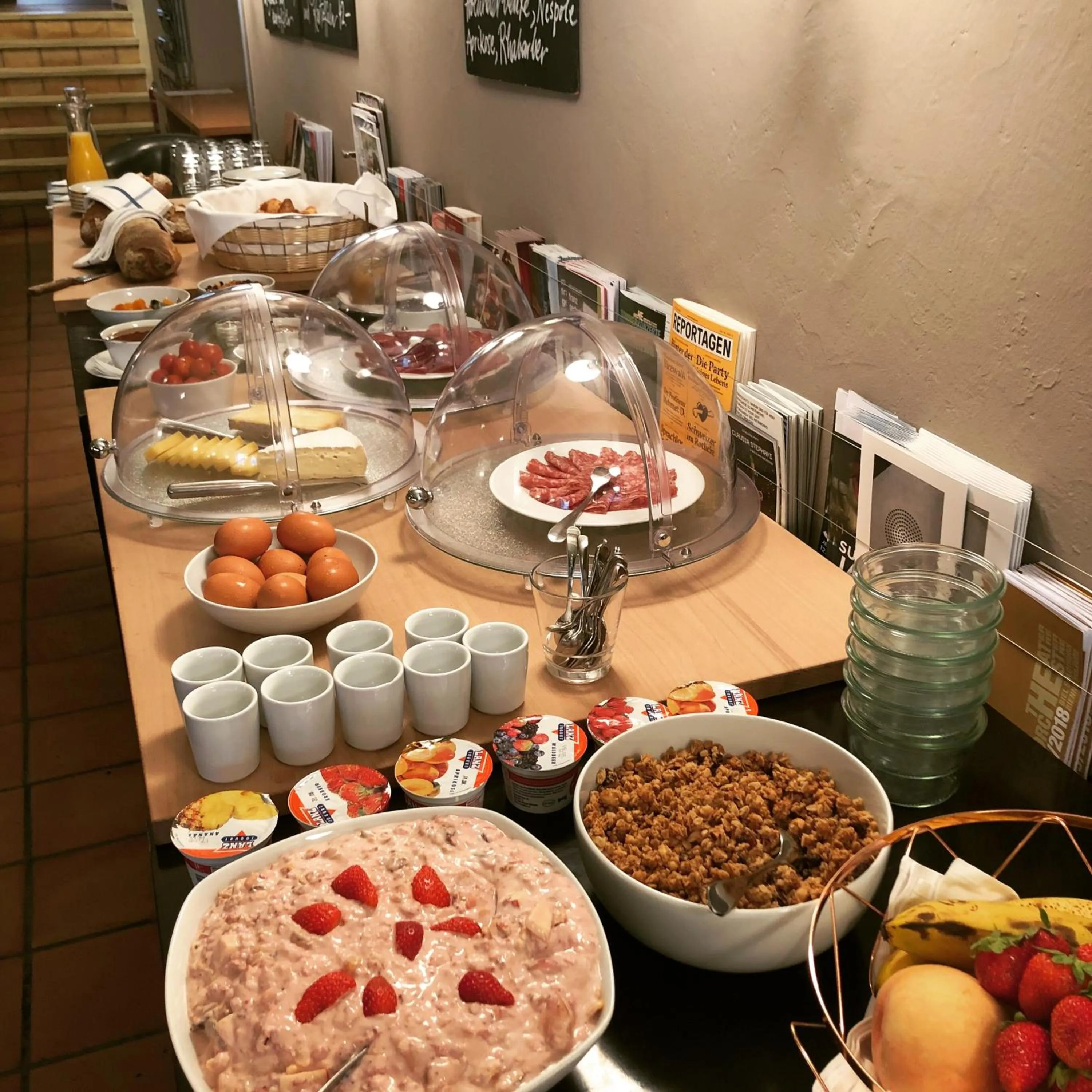 Continental breakfast in Baseltor Hotel & Restaurant