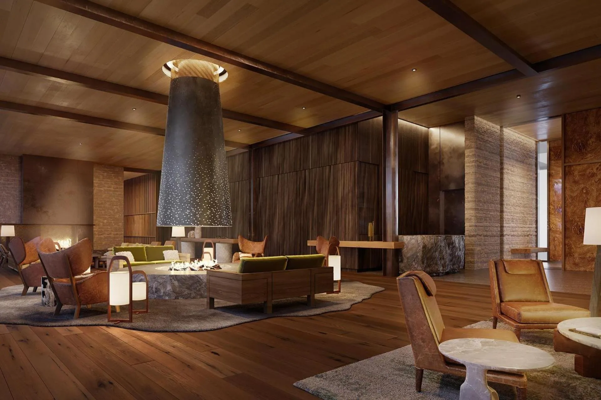 Lobby or reception in One&Only Moonlight Basin