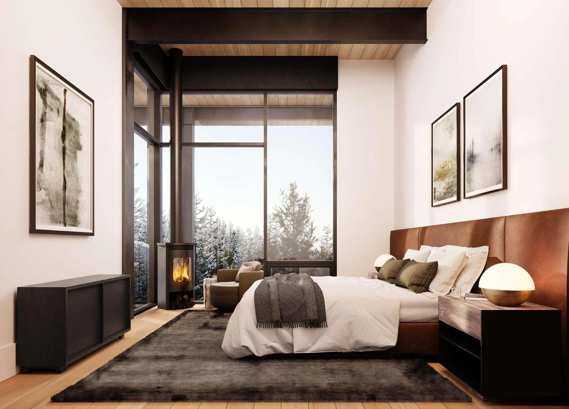 Photo of the whole room, Bed in One&Only Moonlight Basin