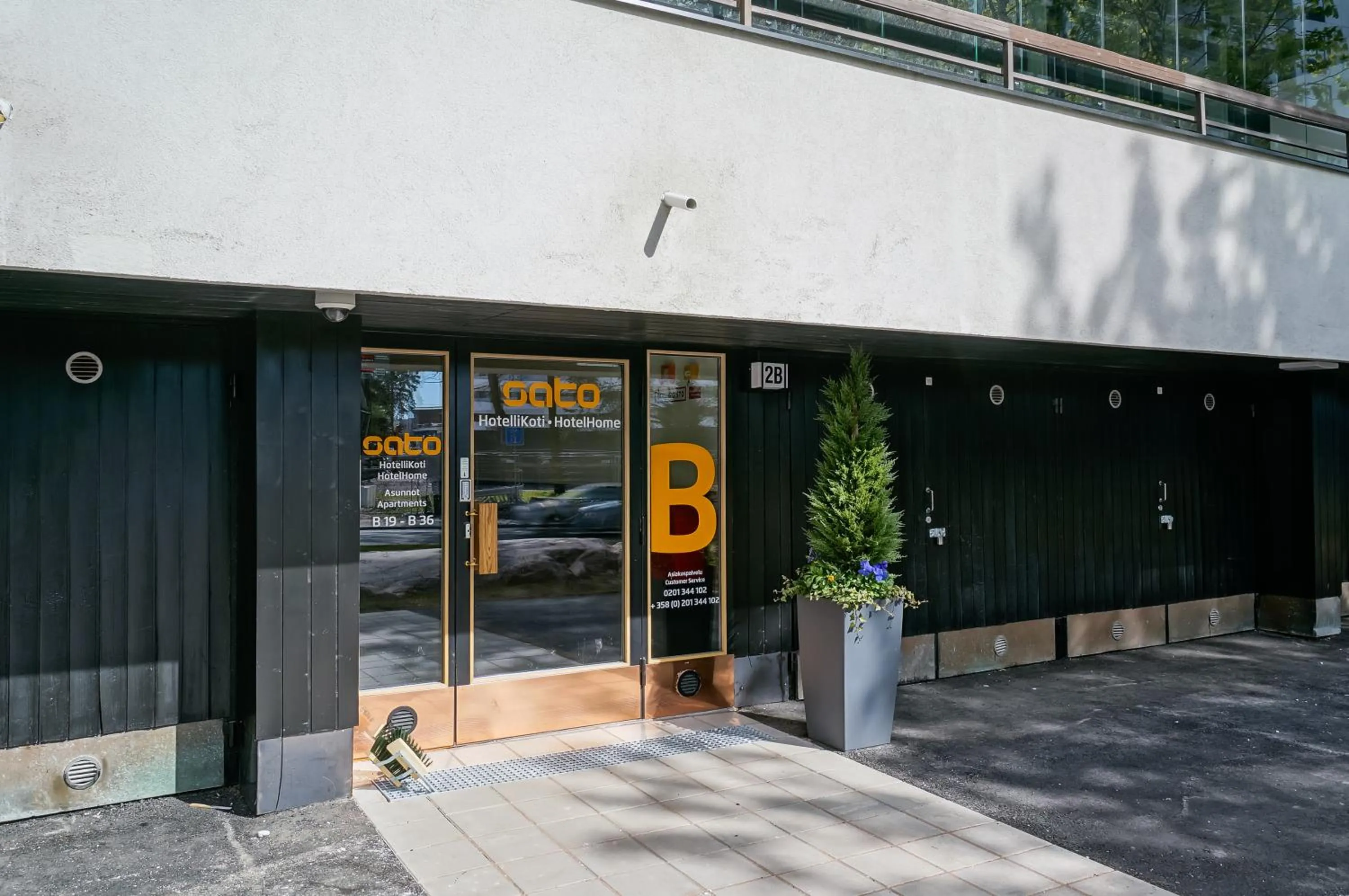 Facade/entrance in Forenom Serviced Apartments Espoo Tapiola