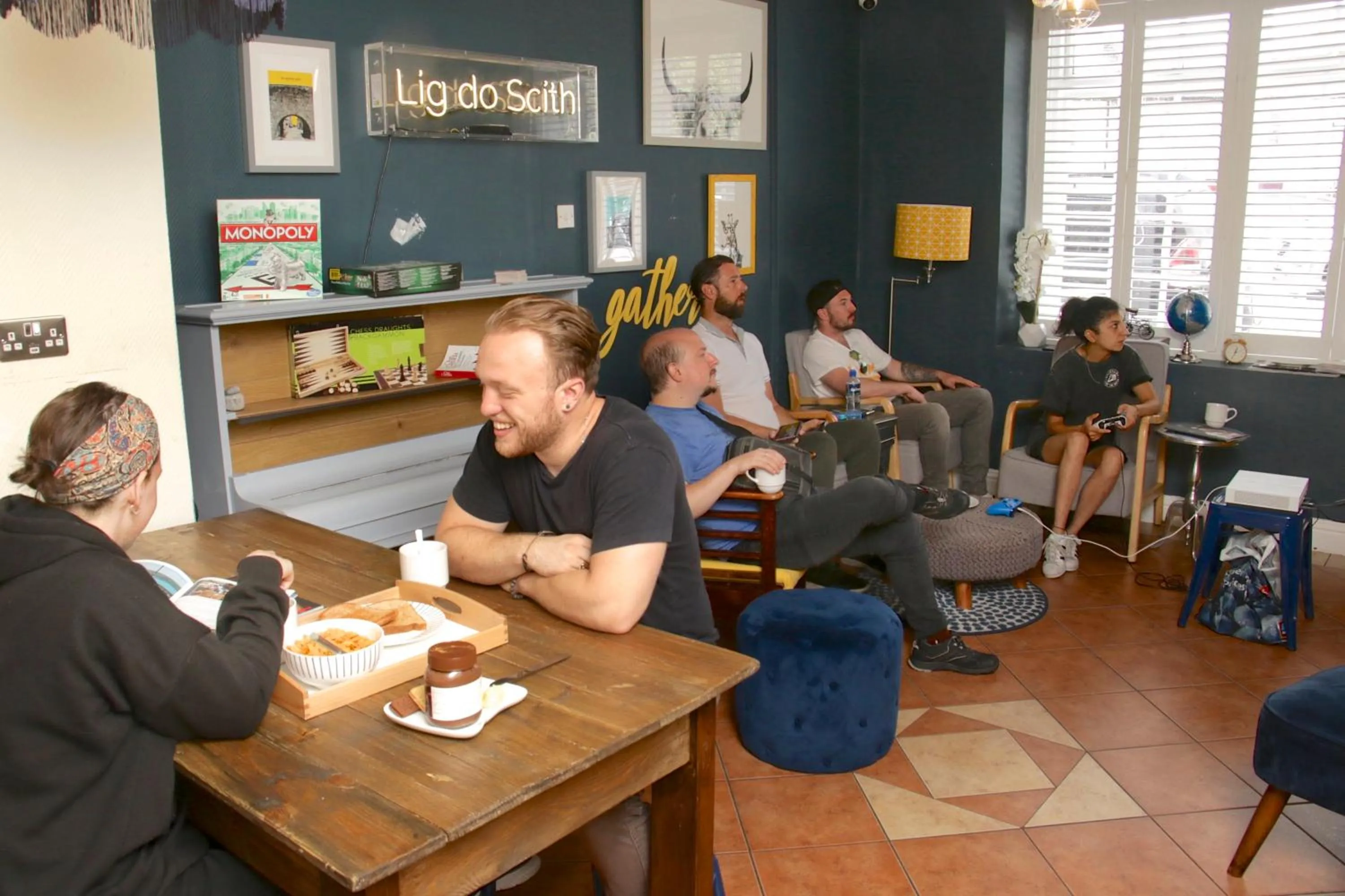 People in The Woodquay Hostel