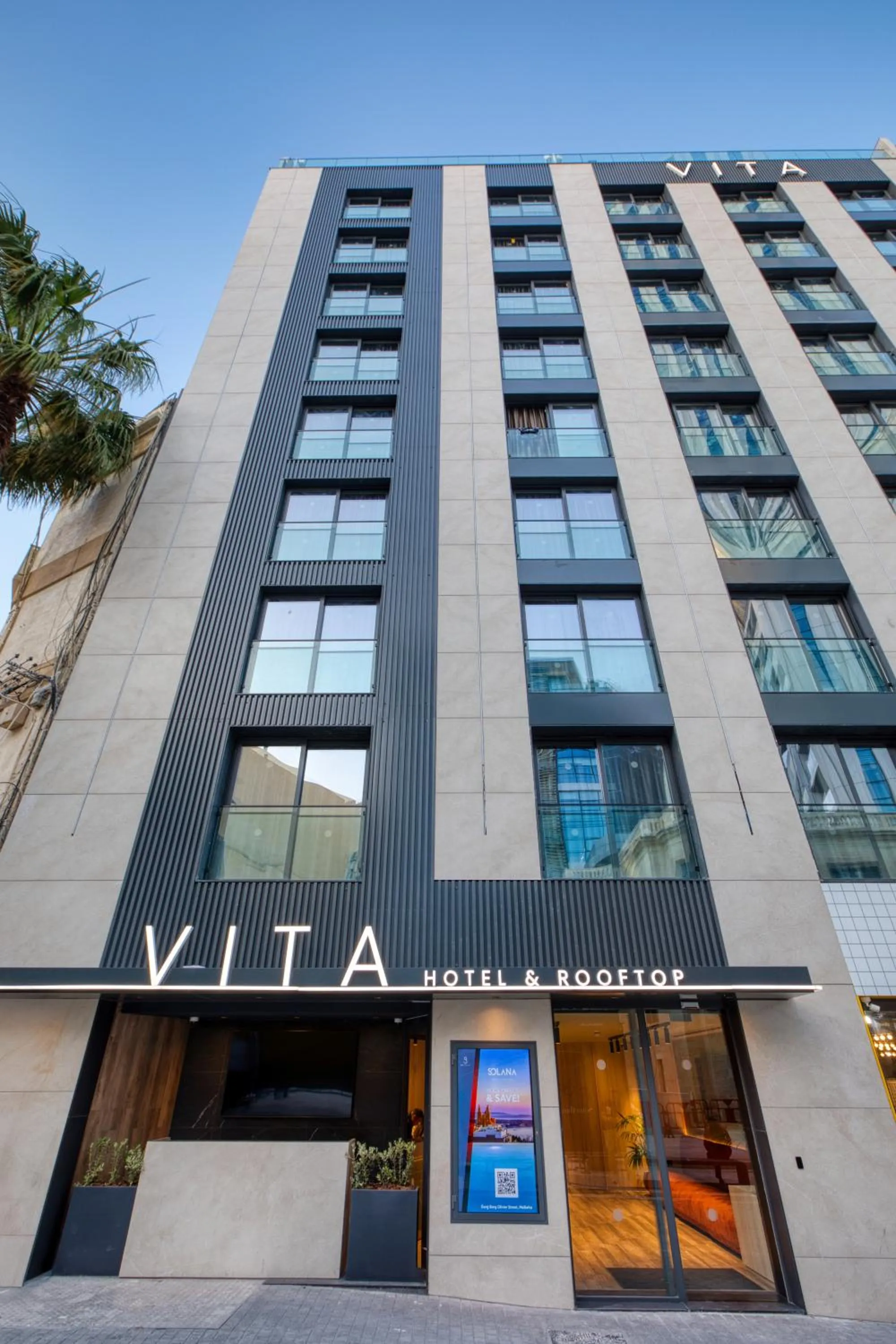 Facade/entrance in VITA Hotel & Rooftop