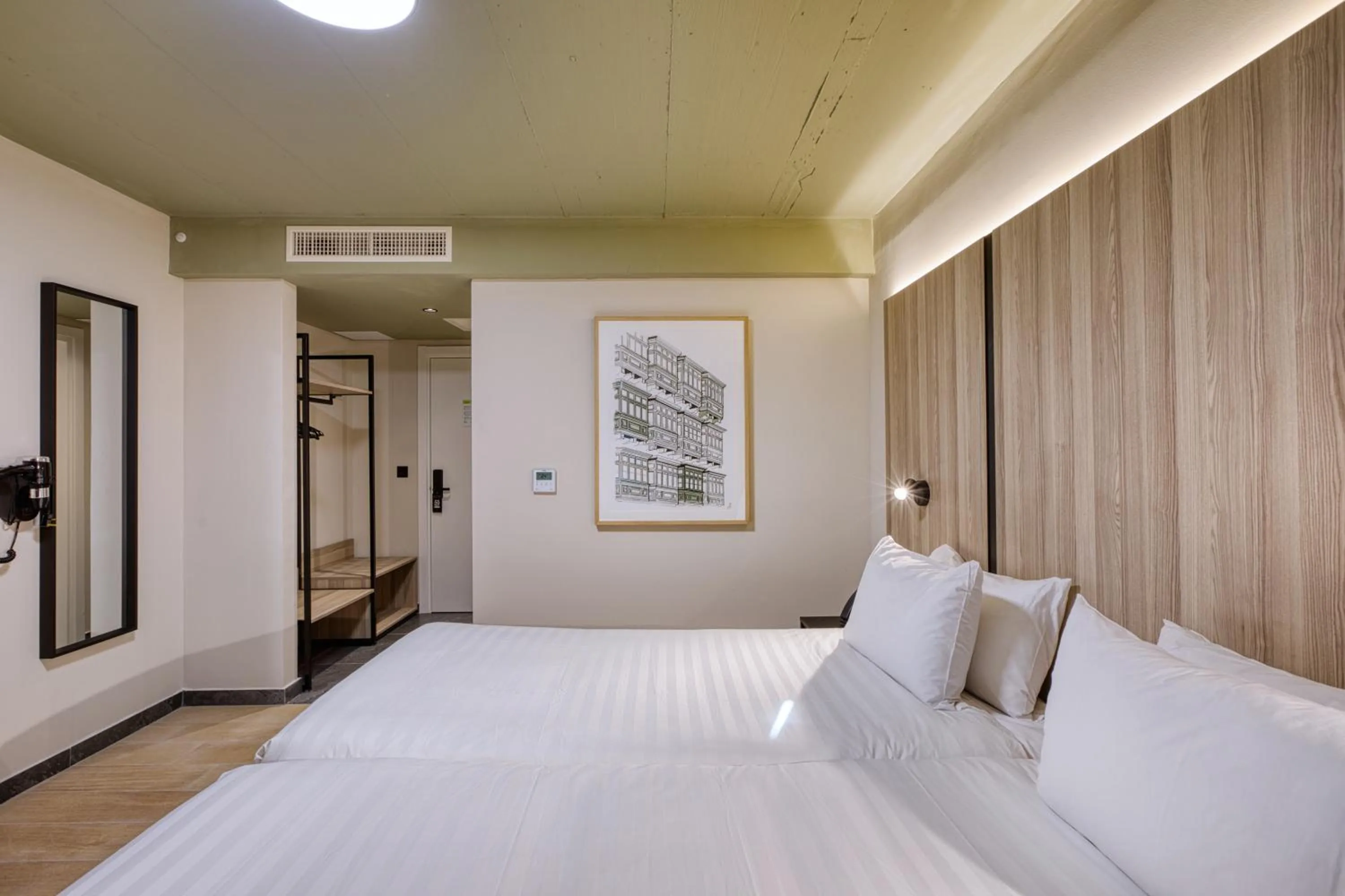 Bed in VITA Hotel & Rooftop