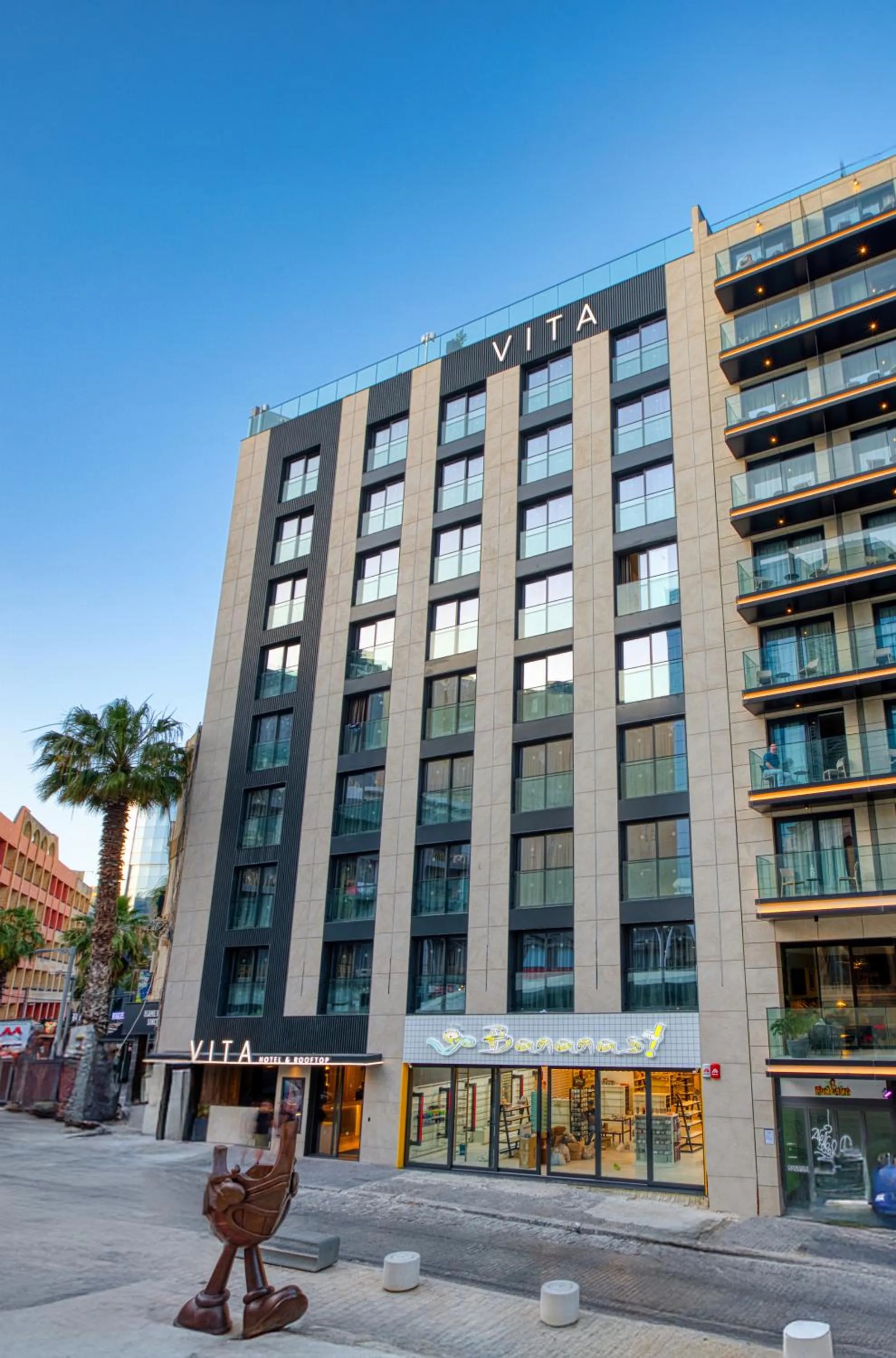 Facade/entrance in VITA Hotel & Rooftop