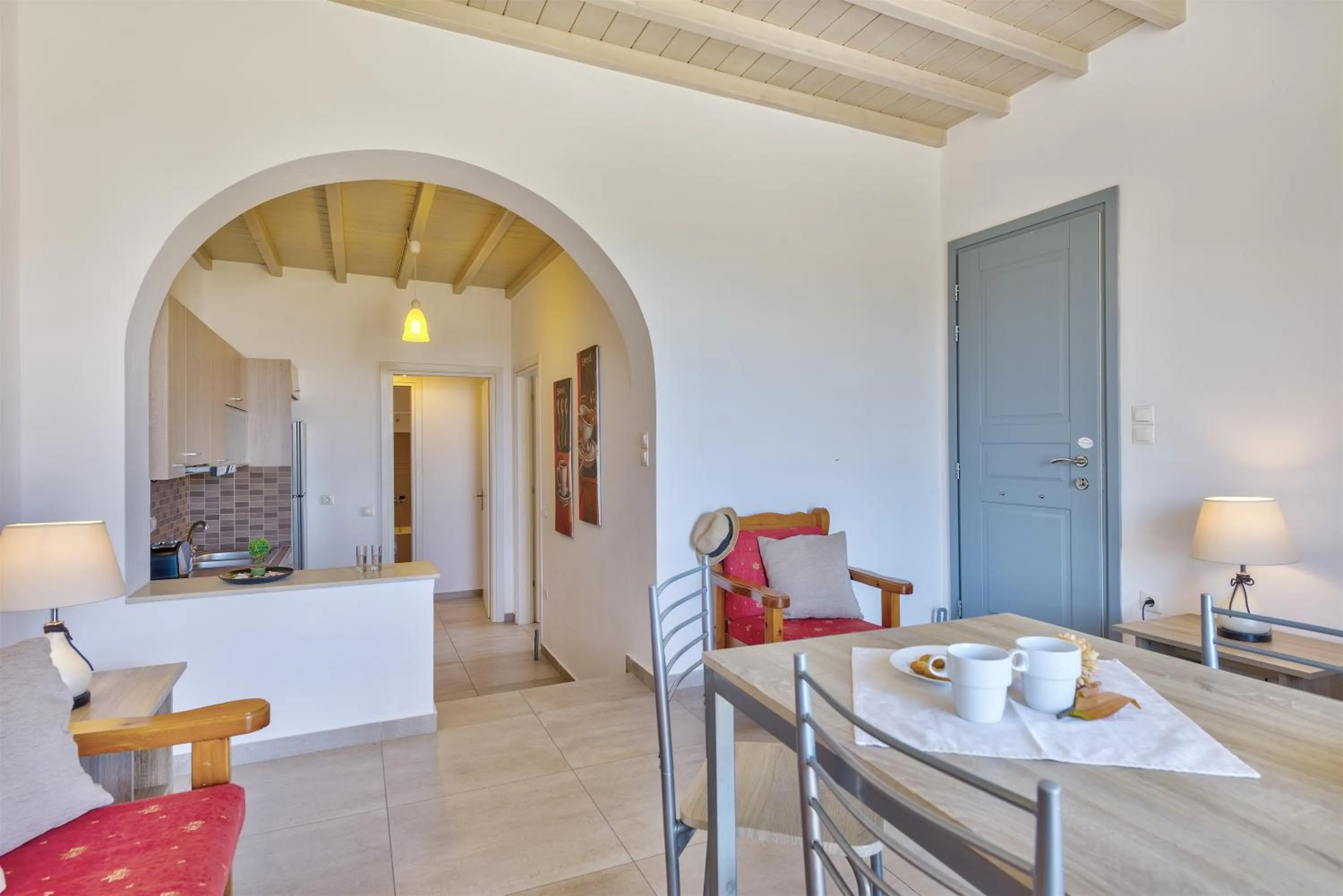 Living room in Jewel Apartments Mykonos