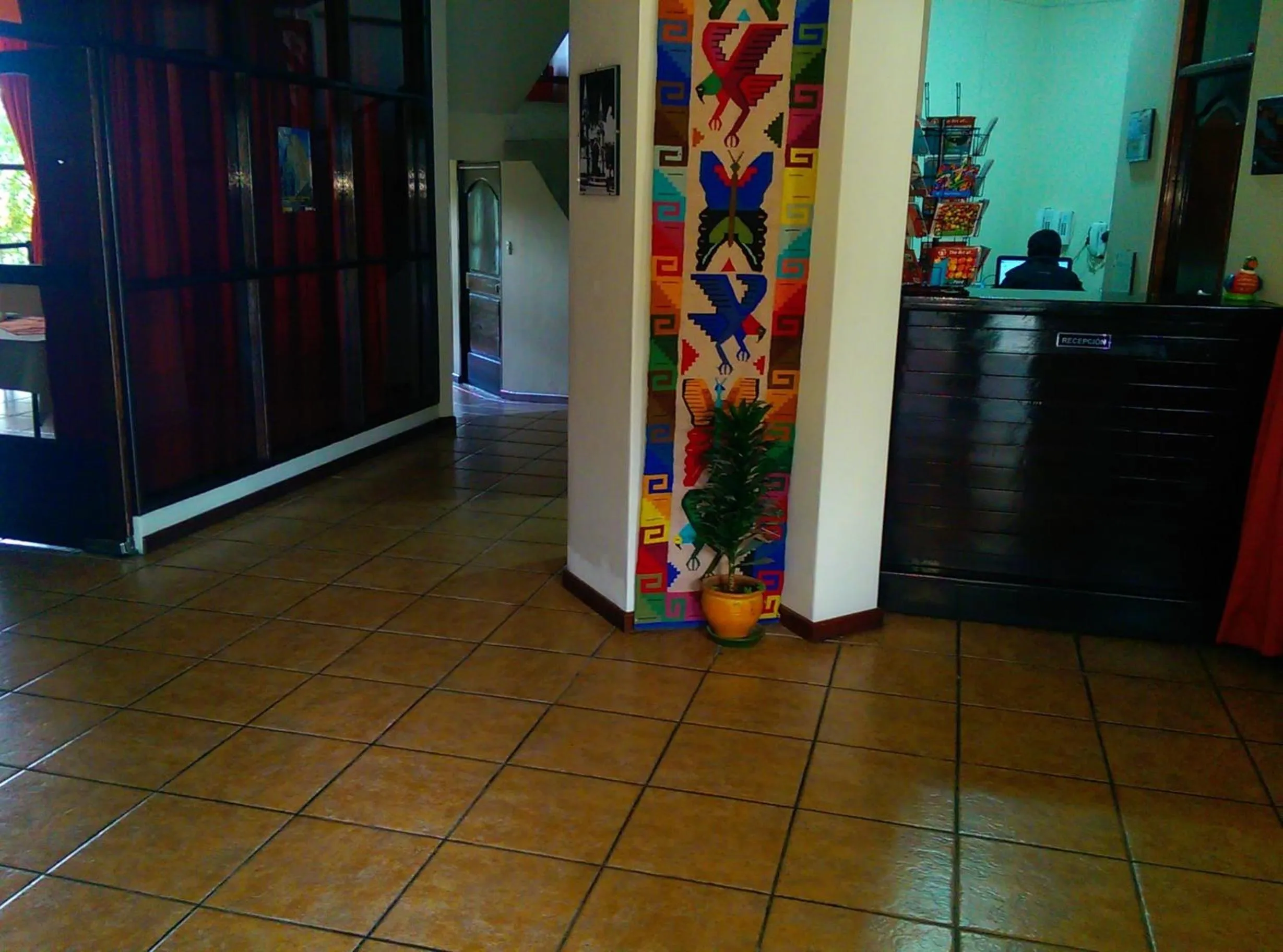 Lobby or reception in Hotel Santa Cruz