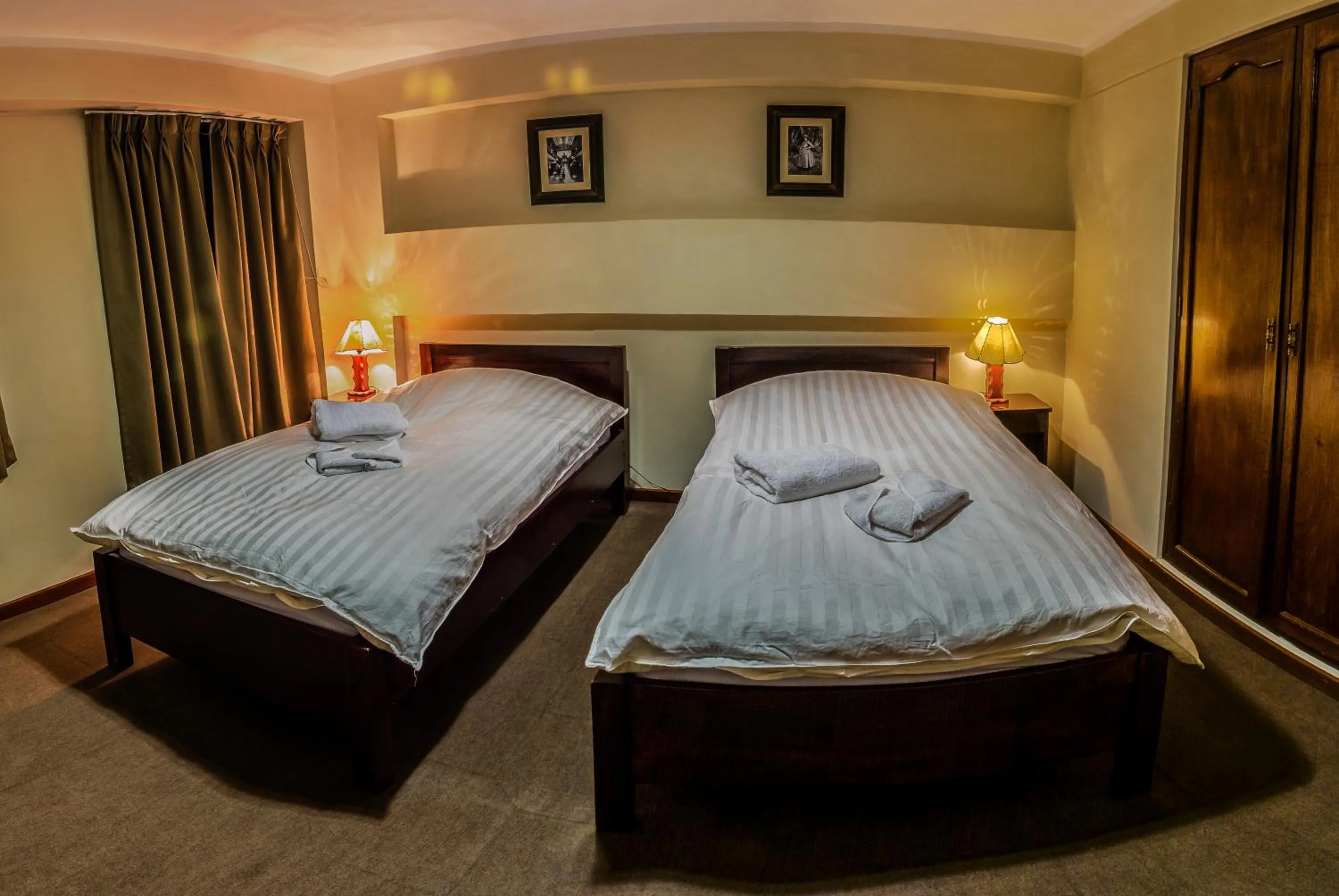 Bed in Hotel Santa Cruz