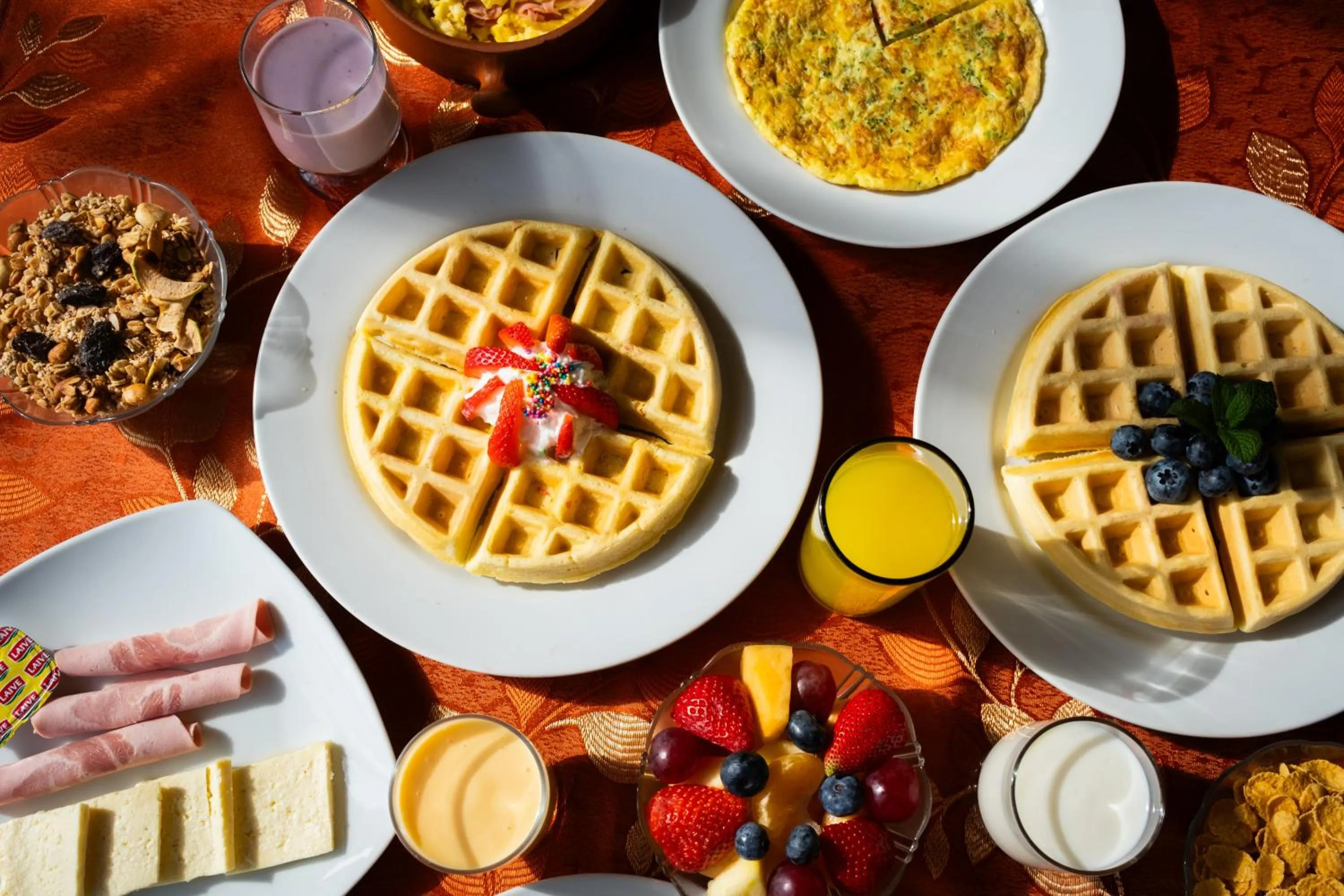 Buffet breakfast in Hotel Santa Cruz