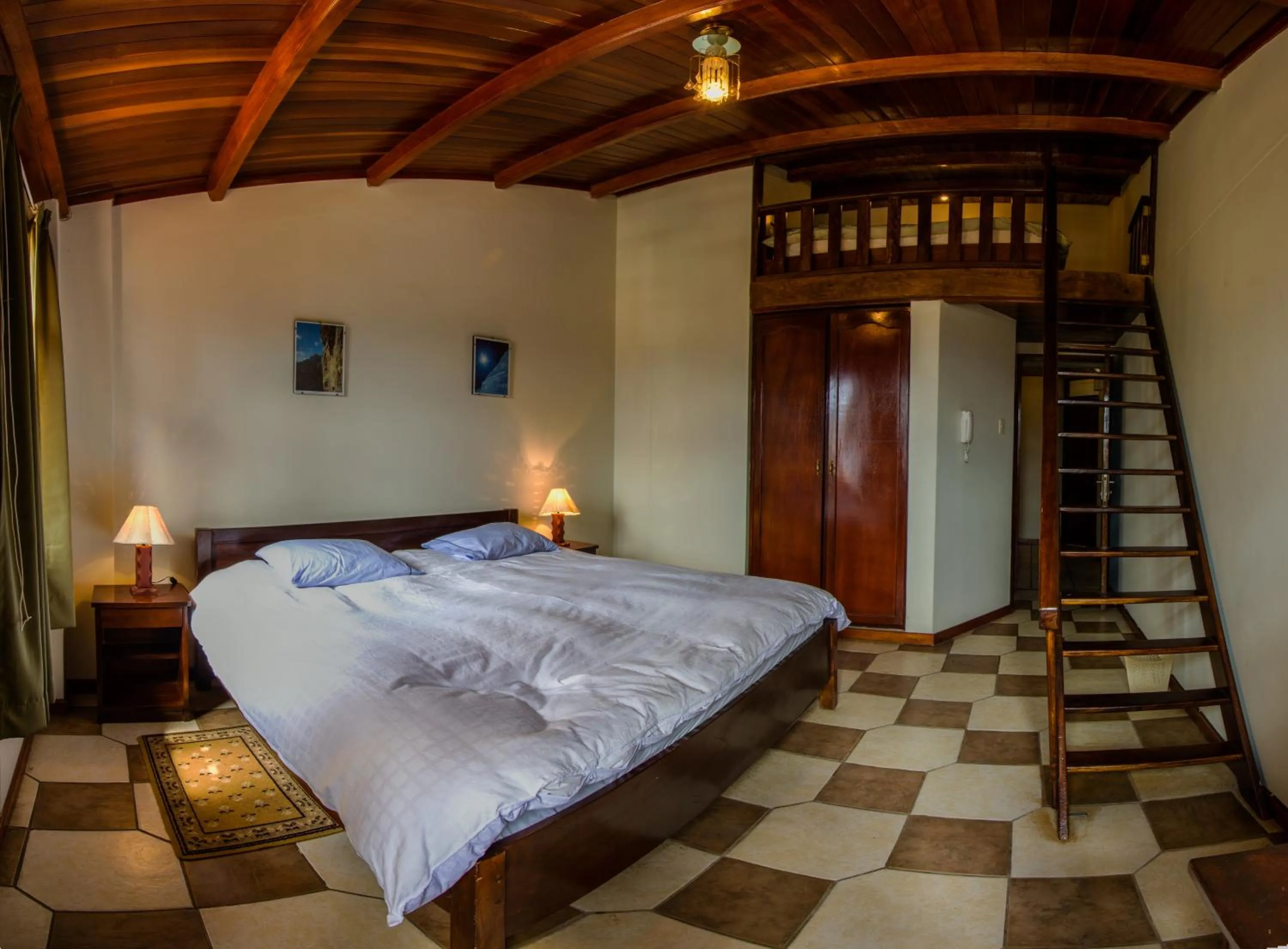 Bed in Hotel Santa Cruz