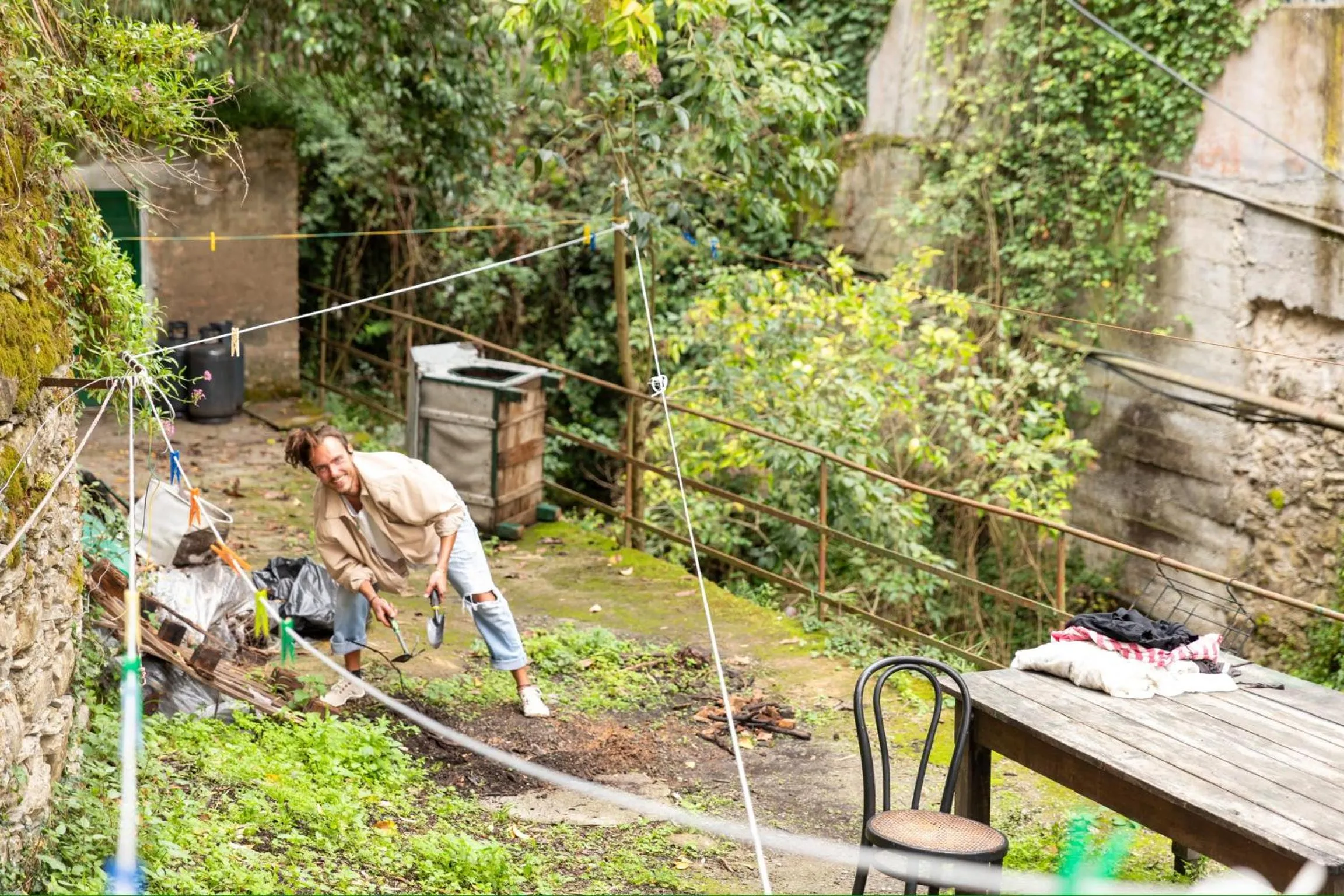 Garden in Hostel Bosmi Bed&Language Liguria