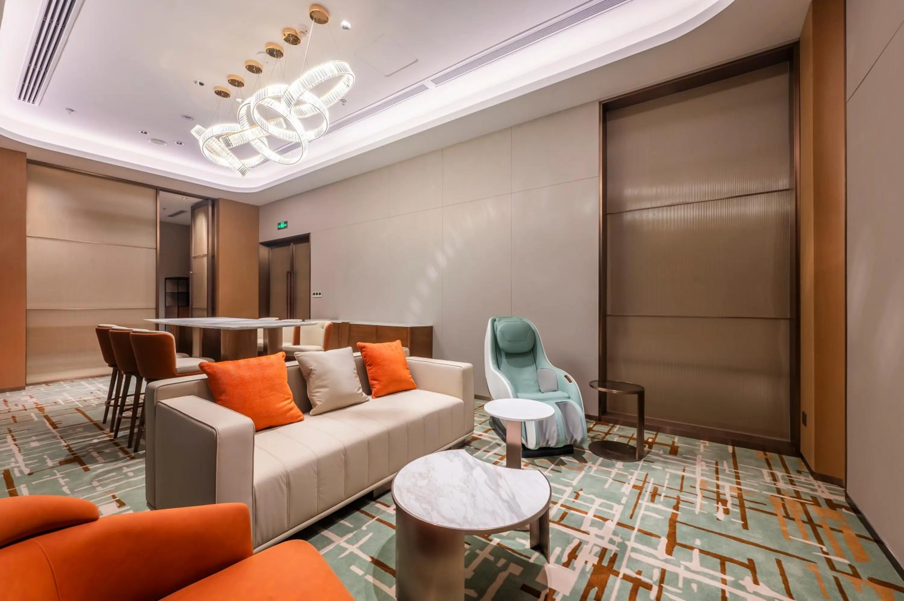 Seating area in Element Suzhou Science and Technology Town